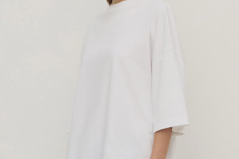 Assembly Label Tees Max Cotton Oversized Cotton Tee - White