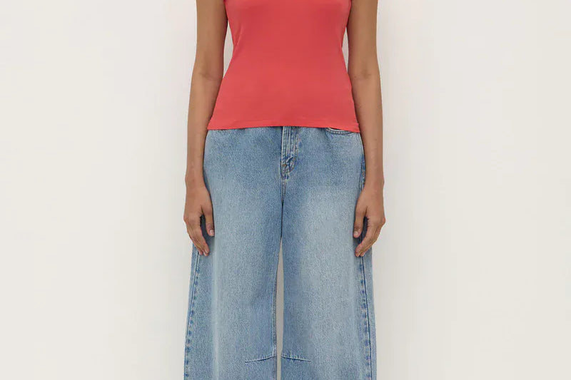 Assembly Label Tops - Tanks Charlie Rib Tank - Washed Chilli