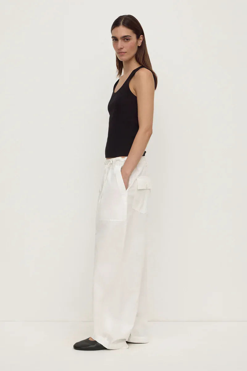 Assembly Label Tops - Tanks Robyn Scoop Neck Rib Tank - Black