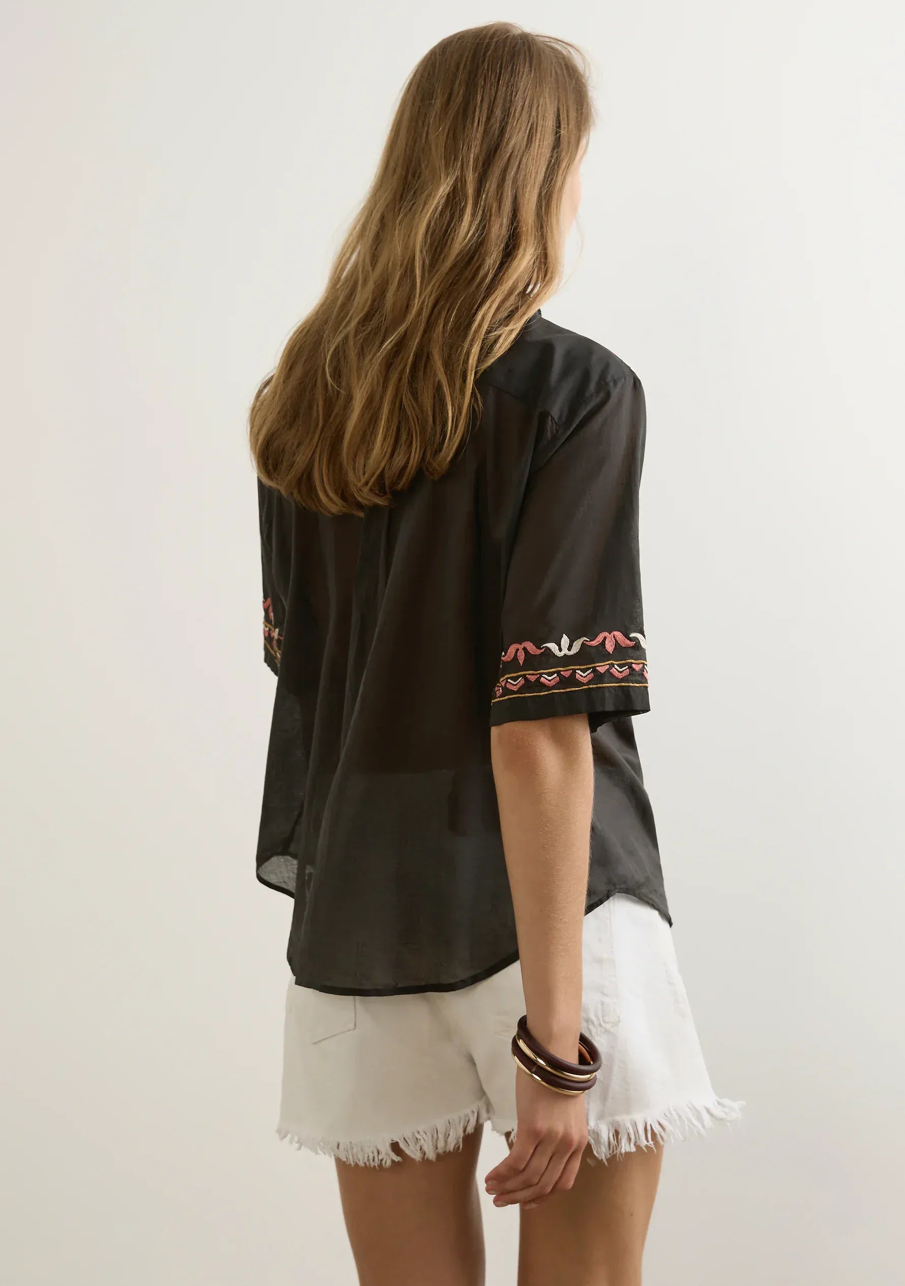 Auguste Tops Vesper Embroidered Blouse