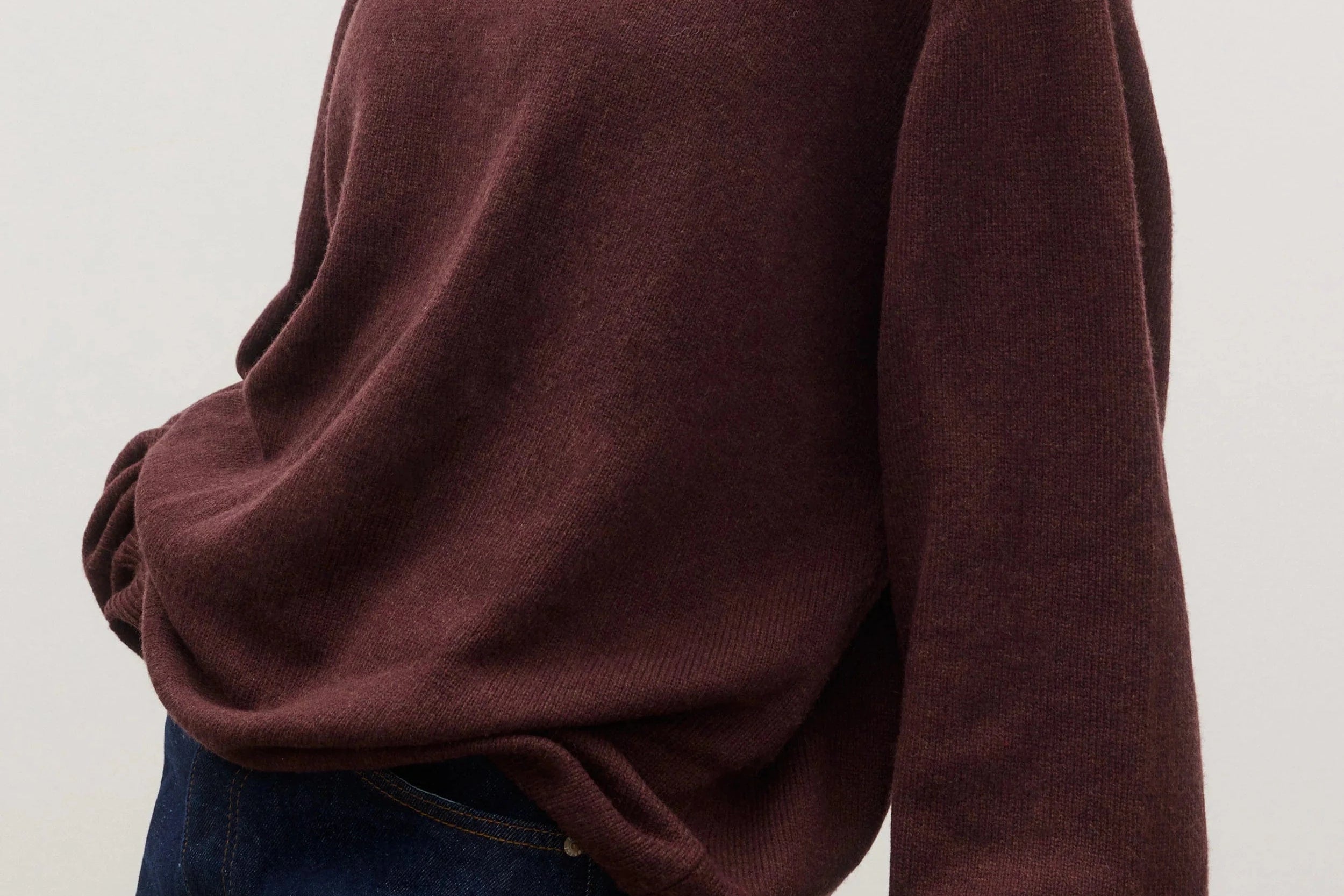 Bayse Brand Knits Cora Crew Neck - Plum