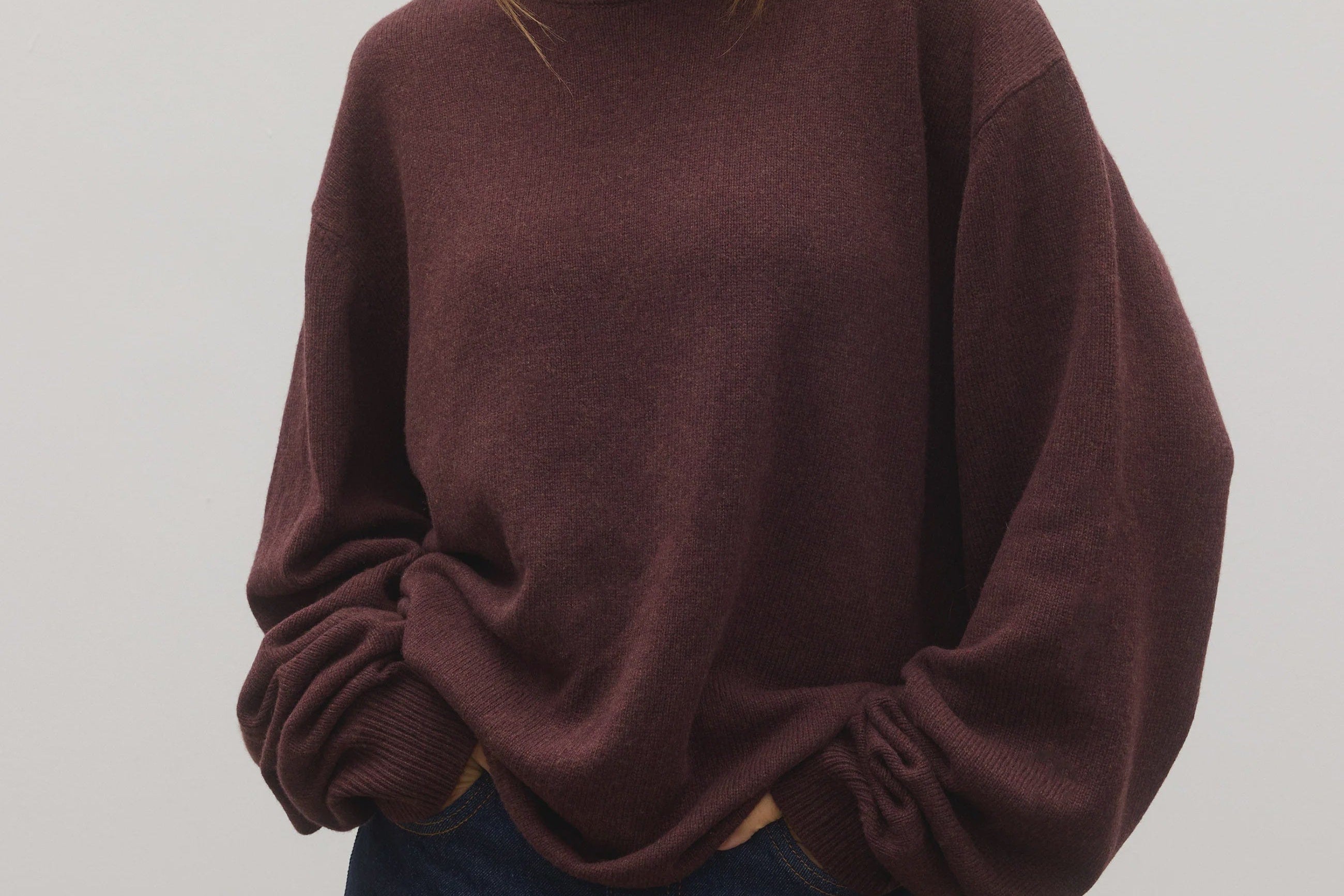 Bayse Brand Knits Cora Crew Neck - Plum