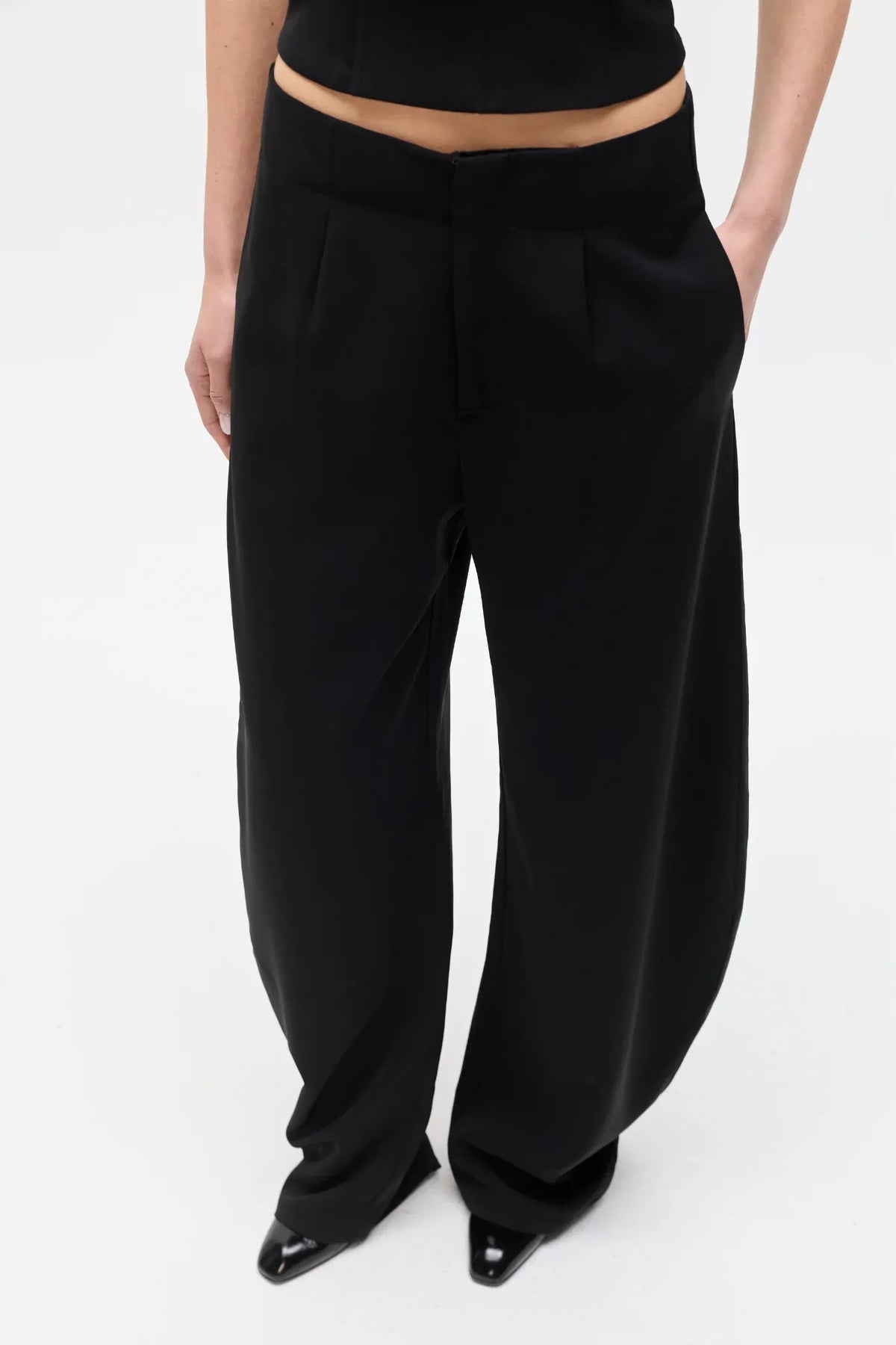 Bayse Brand Pants Navy Pant - Black