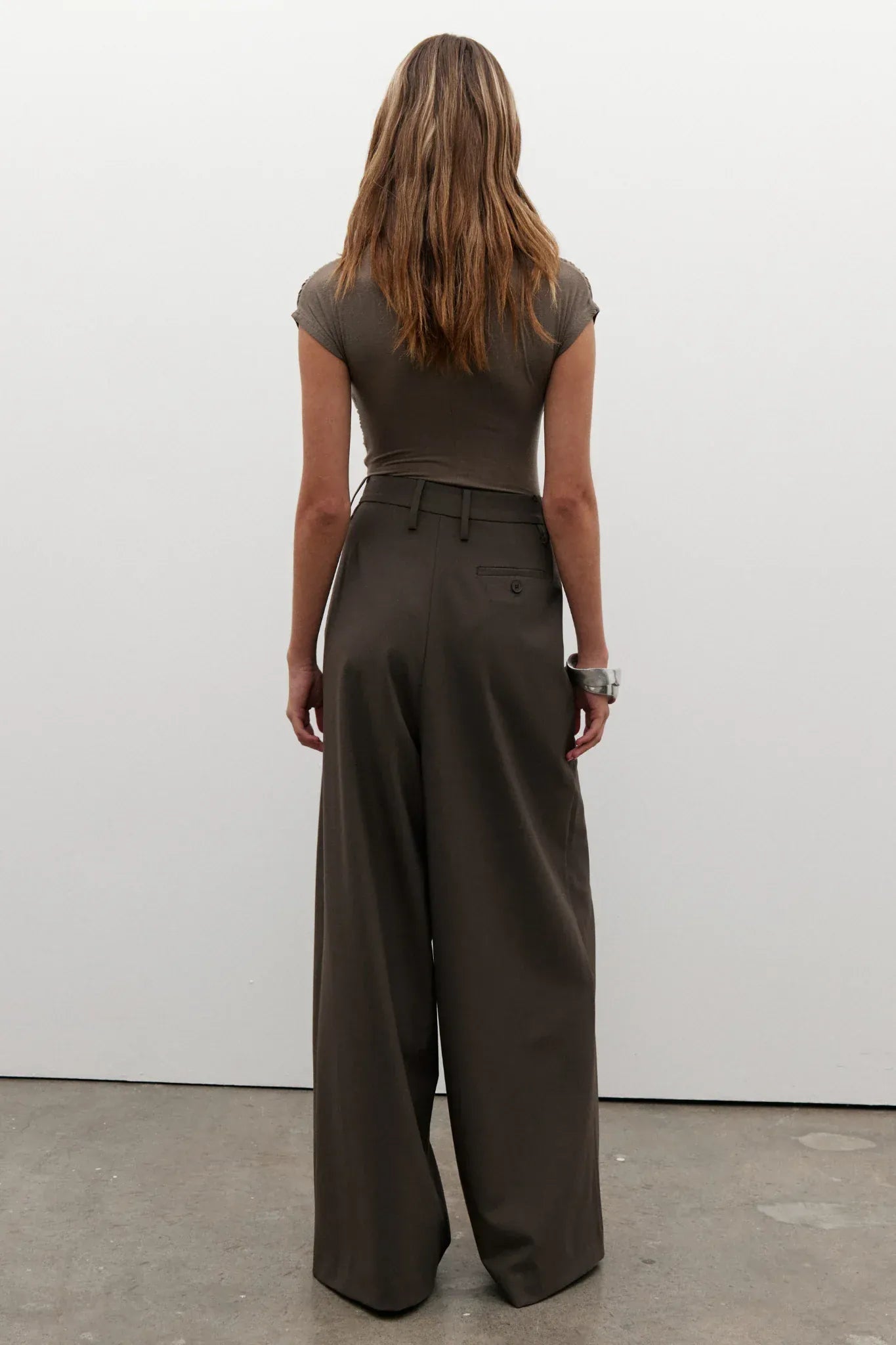 Bayse Brand Tops Amrita Sleeveless Bodysuit - Mink