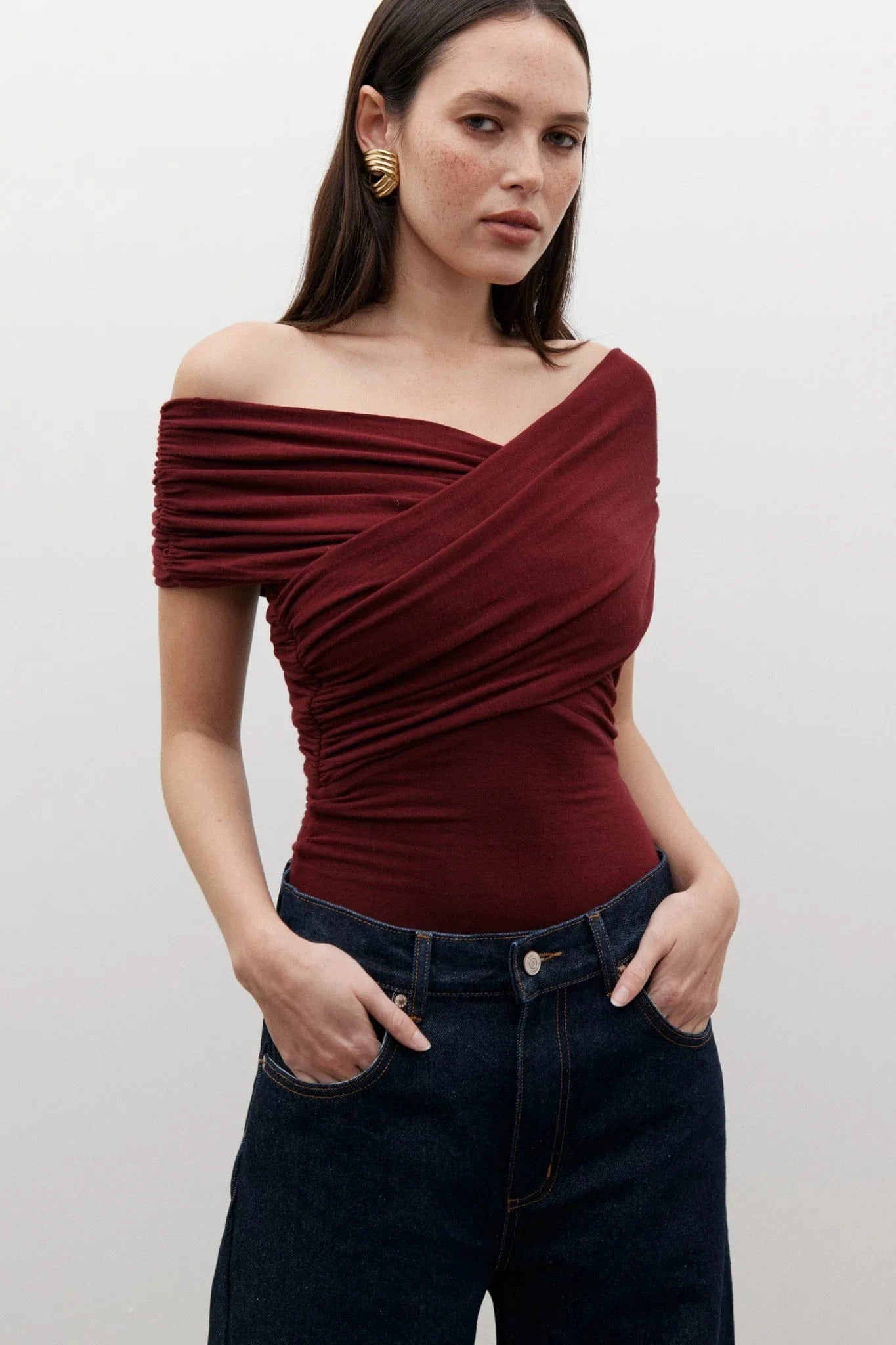 Bayse Brand Tops Bayse Brand | Ariana Bodysuit - Wine