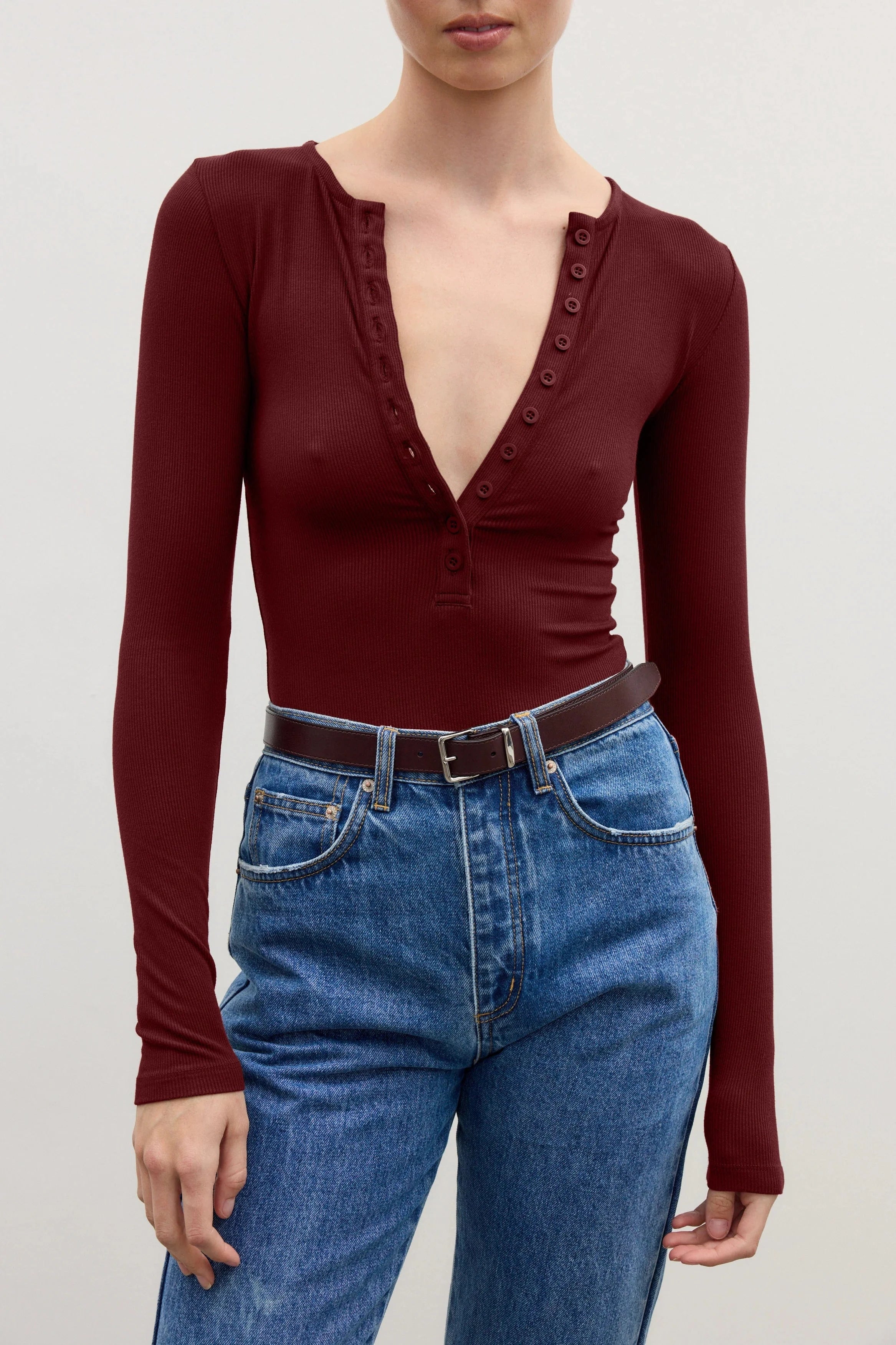 Bayse Brand Tops Bayse Brand | Lara Bodysuit - Wine