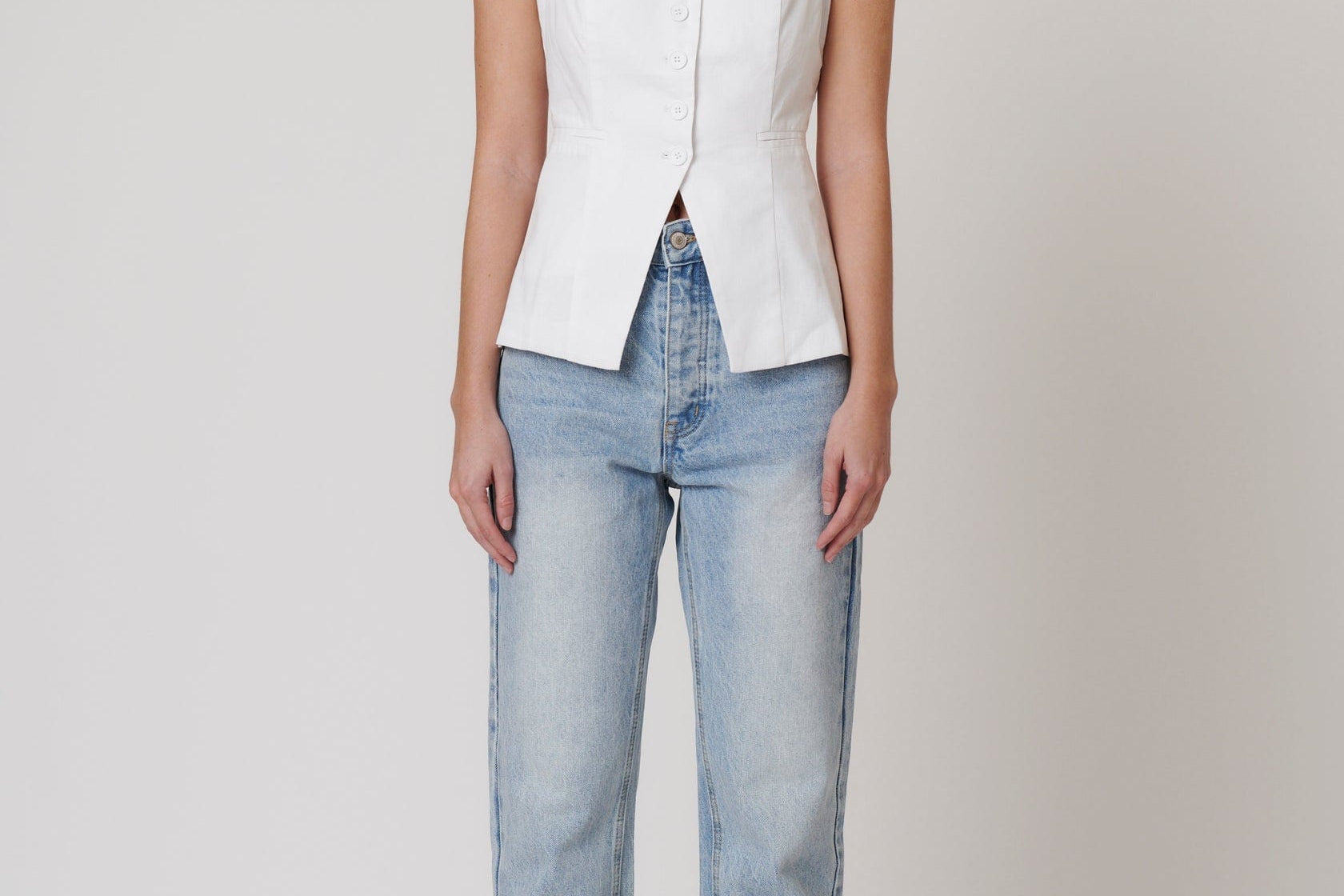 Bayse Brand Tops - Casual Bayse Brand | Ellis Vest - Ivory
