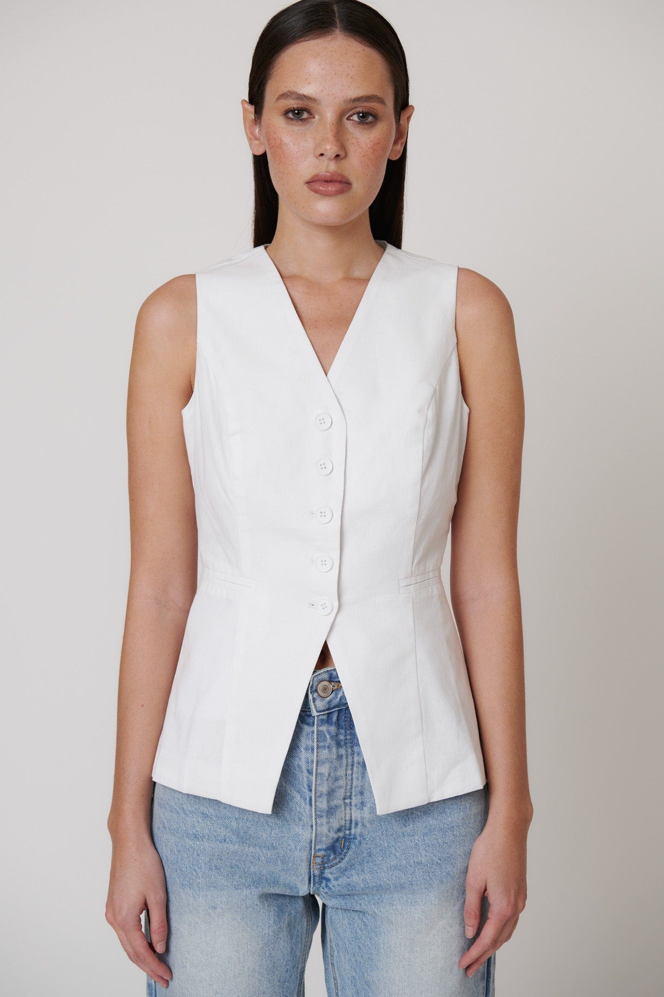 Bayse Brand Tops - Casual Bayse Brand | Ellis Vest - Ivory