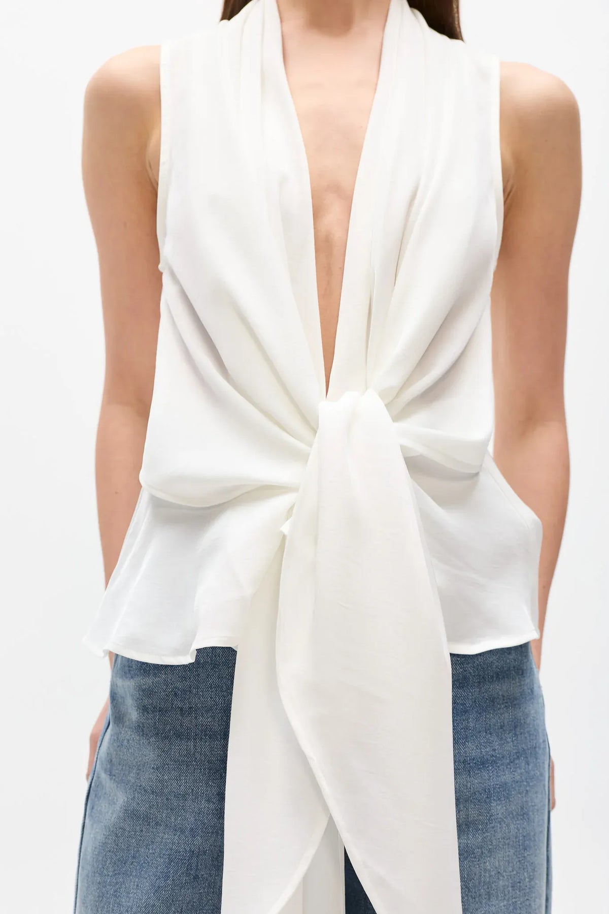 Bayse Brand Tops Leon Top - White