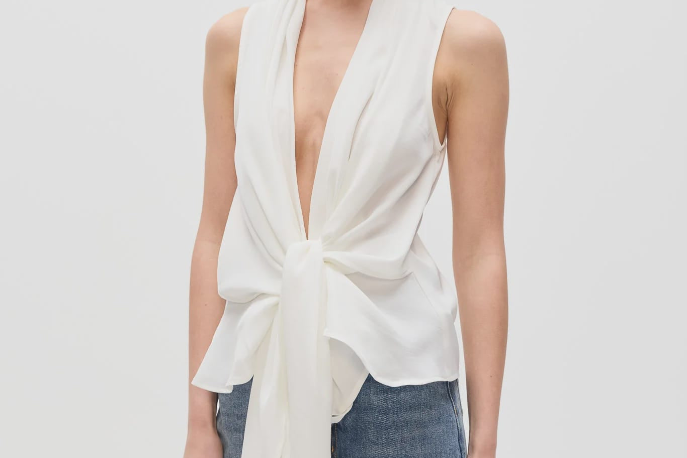 Bayse Brand Tops Leon Top - White