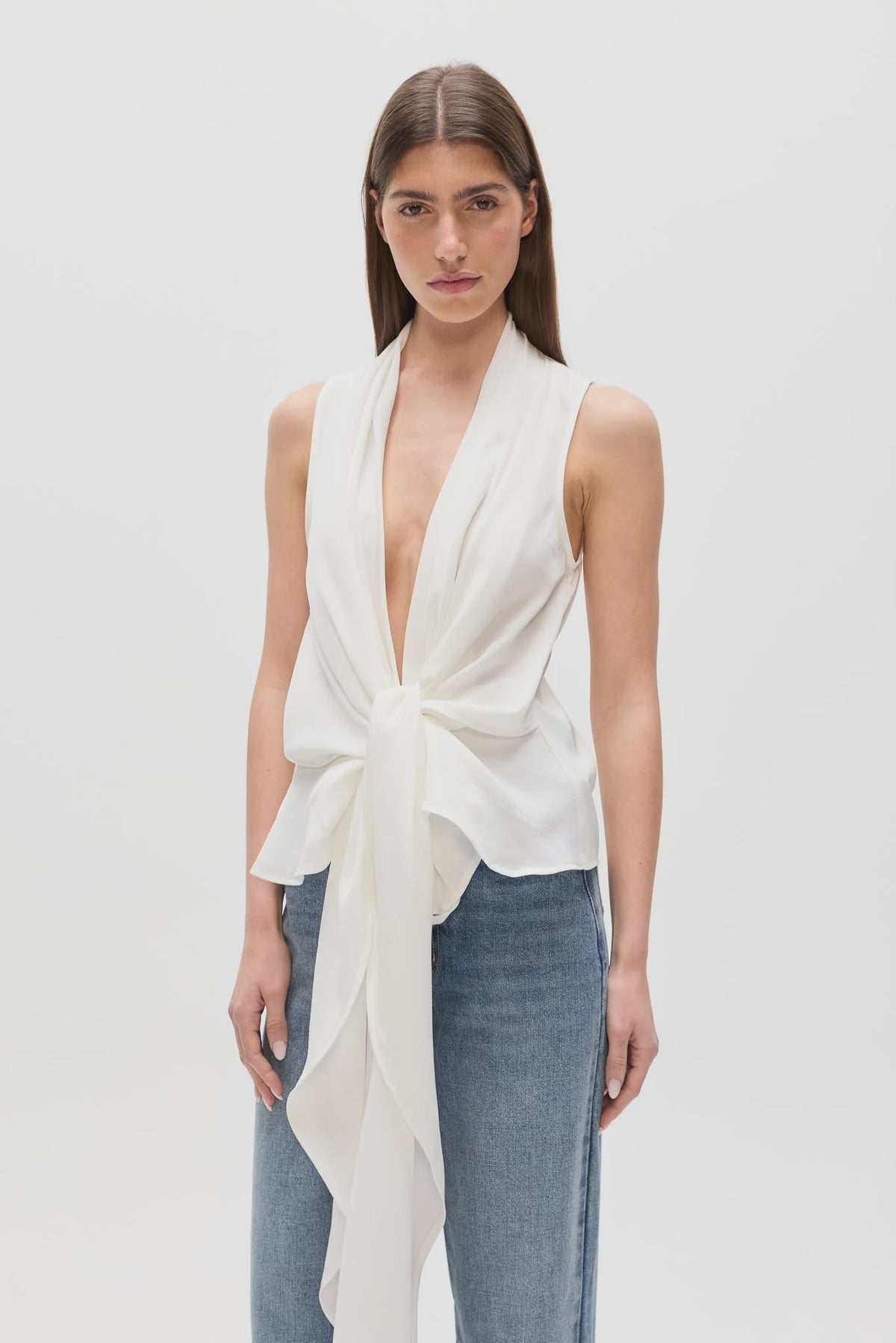 Bayse Brand Tops Leon Top - White