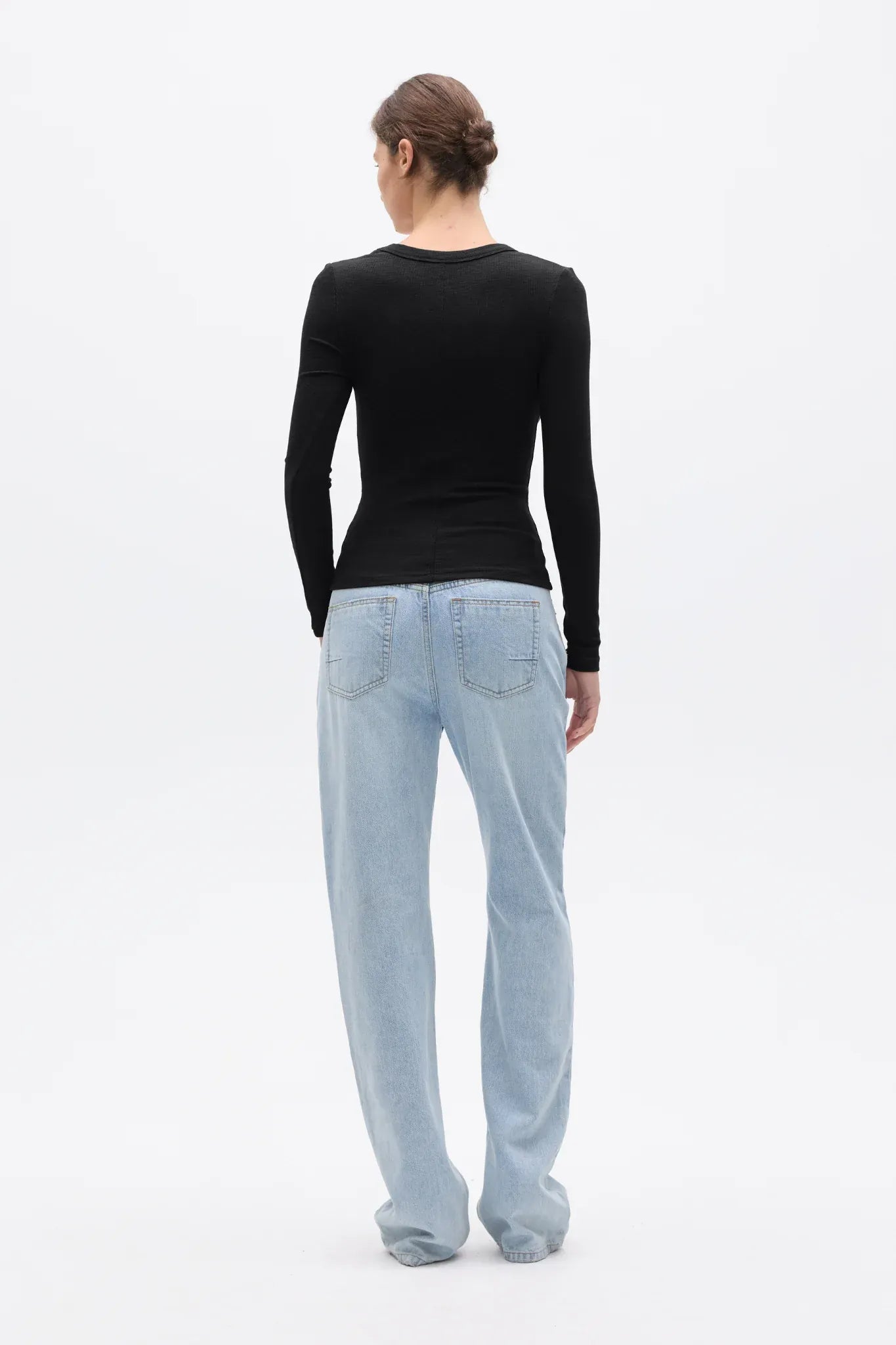 Bayse Brand Tops - Long Sleeve Grace Long Sleeve Top - Black