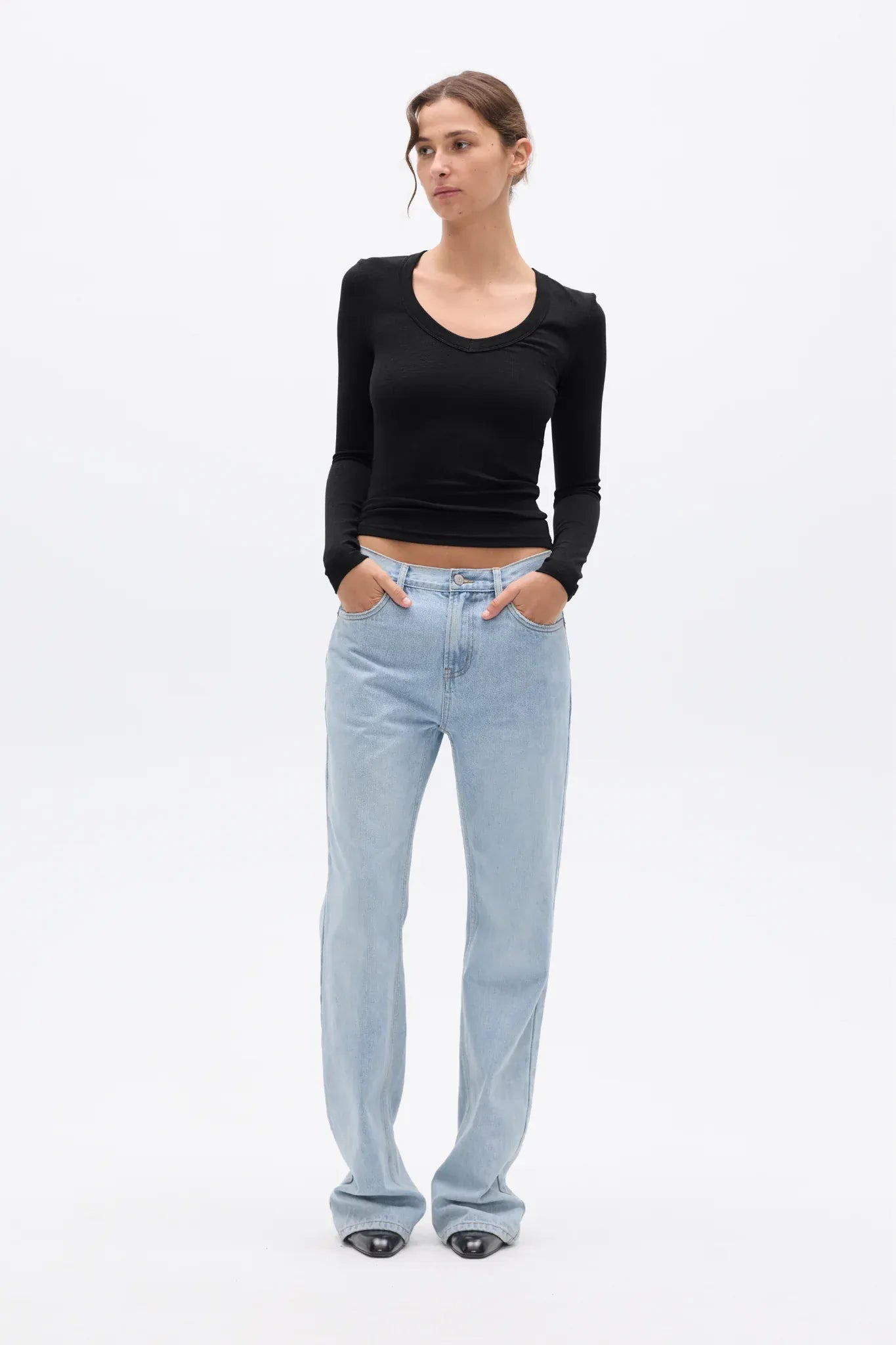 Bayse Brand Tops - Long Sleeve Grace Long Sleeve Top - Black