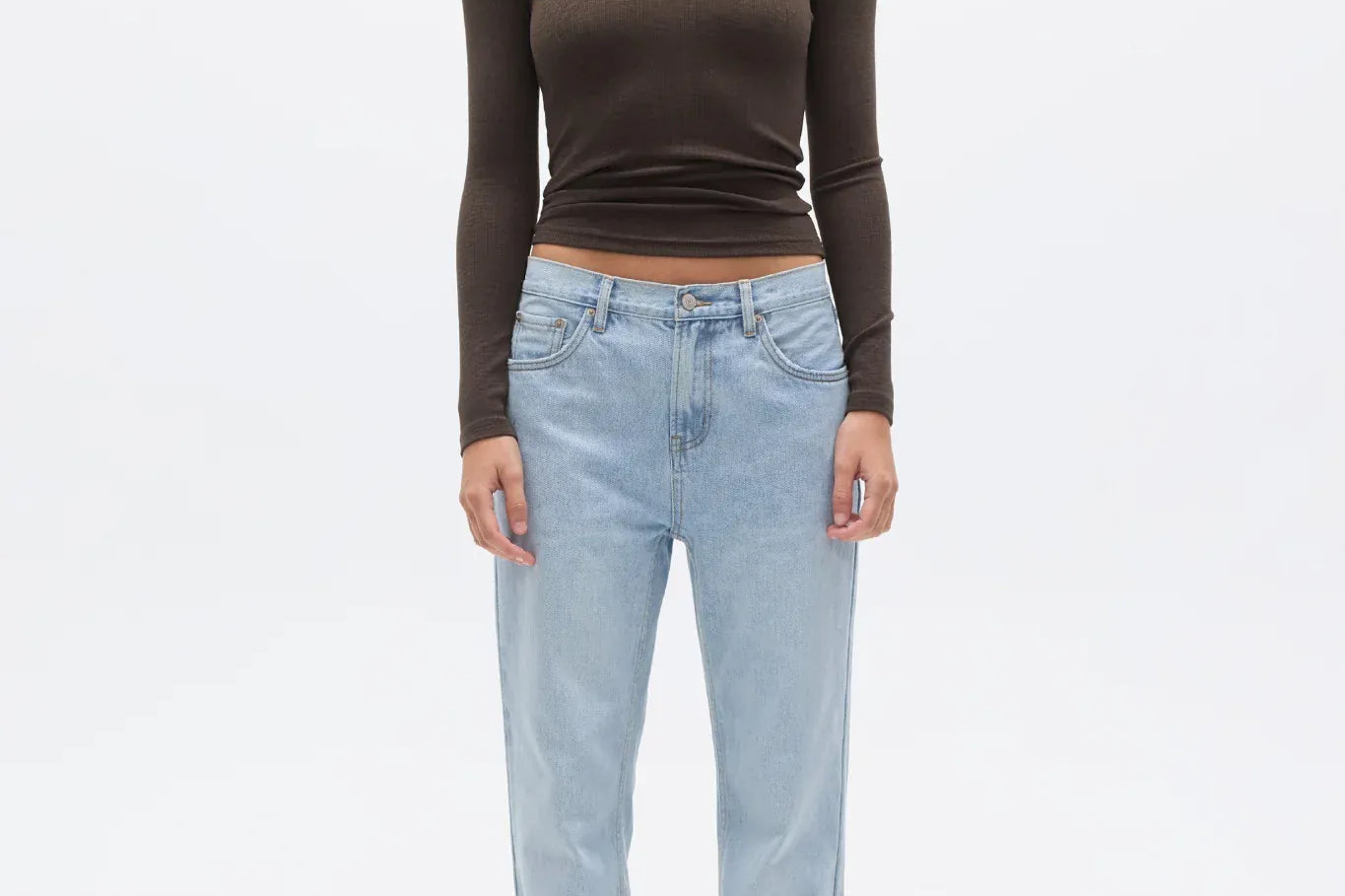 Bayse Brand Tops - Long Sleeve Grace Long Sleeve Top  - Espresso