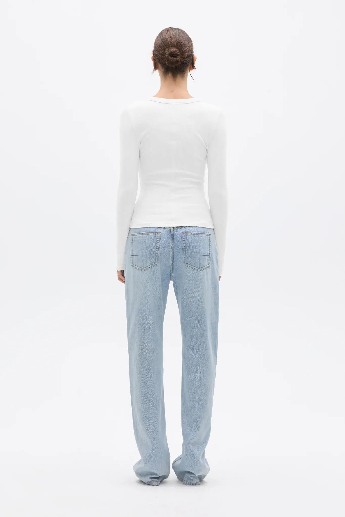Bayse Brand Tops - Long Sleeve Grace Long Sleeve Top - White