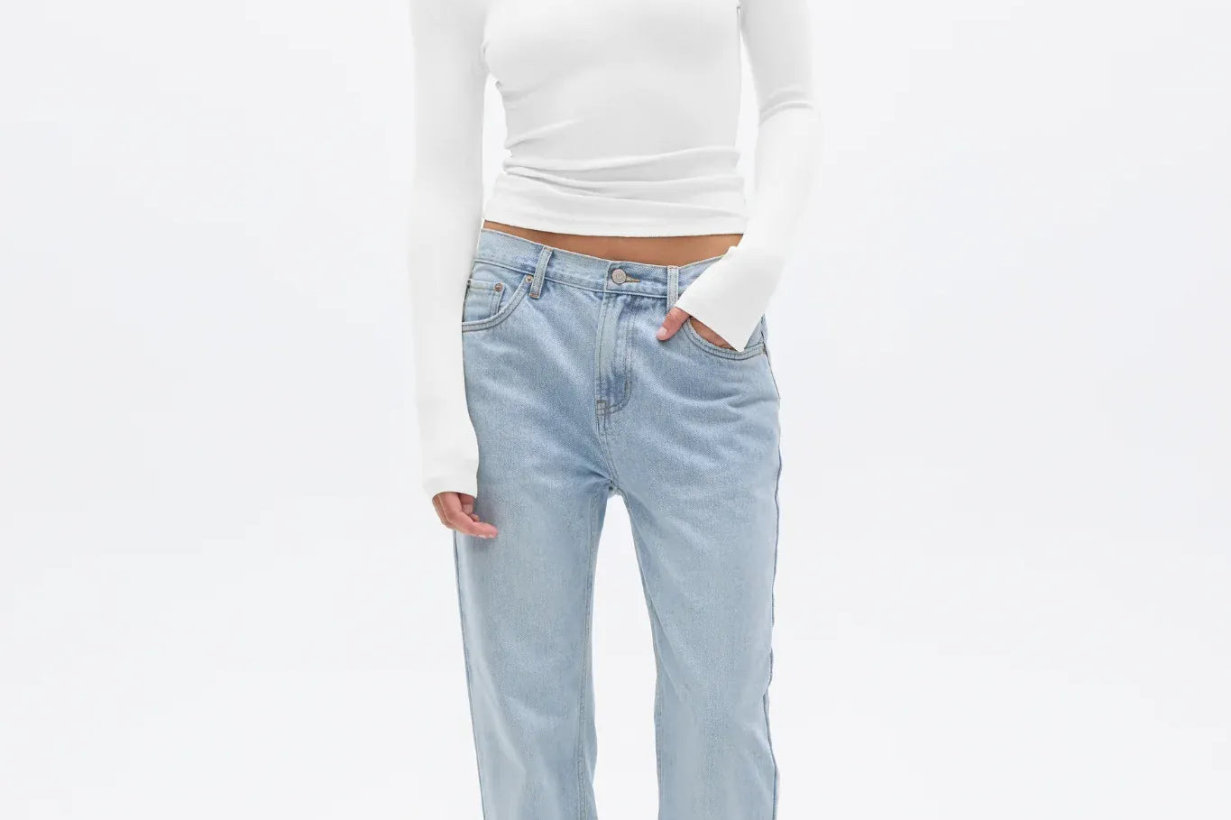Bayse Brand Tops - Long Sleeve Grace Long Sleeve Top - White