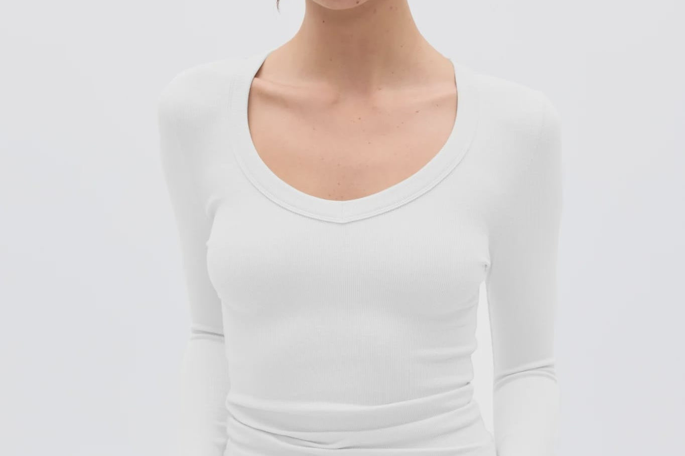 Bayse Brand Tops - Long Sleeve Grace Long Sleeve Top - White