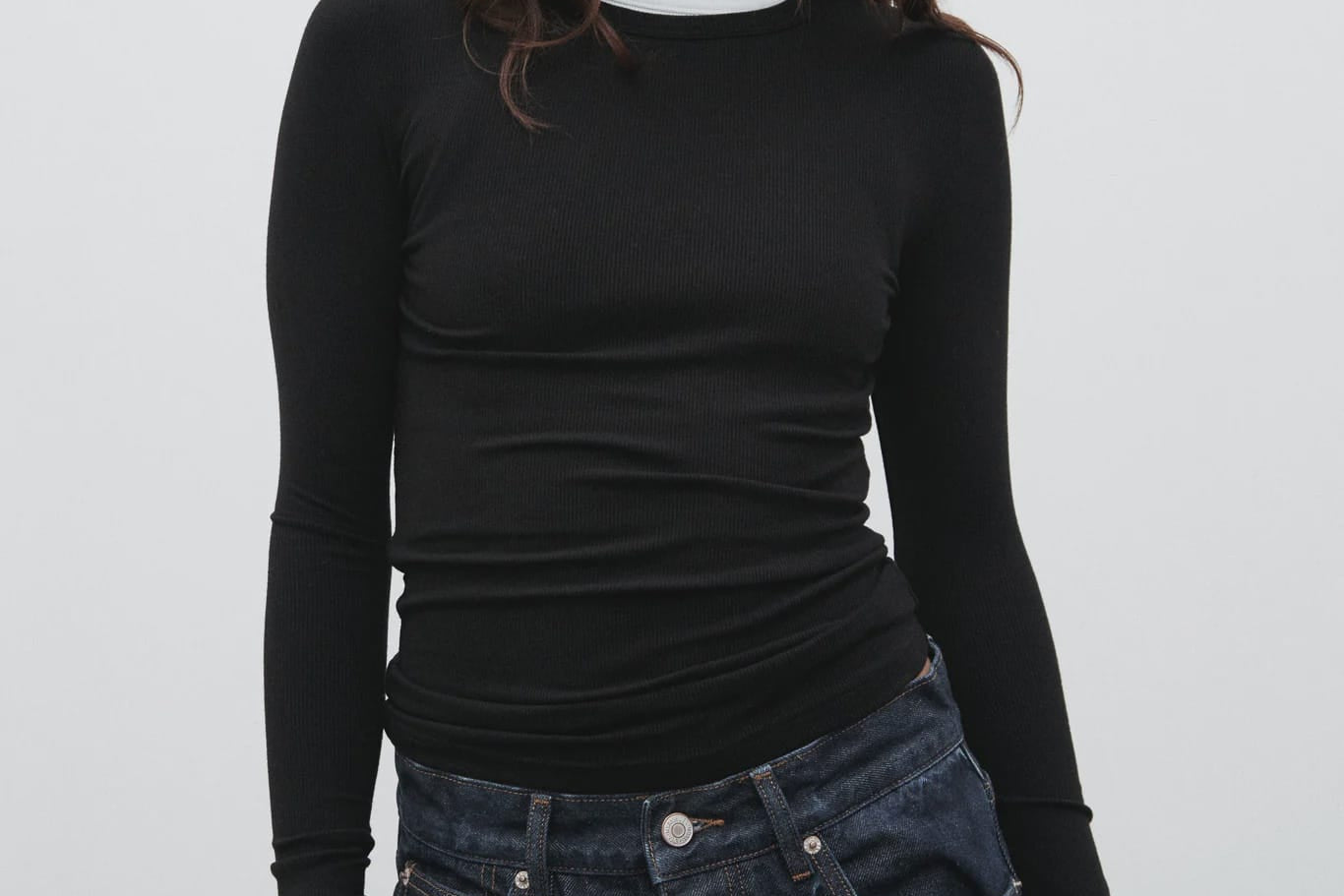 Bayse Brand Tops - Long Sleeve Nyla Top -Black