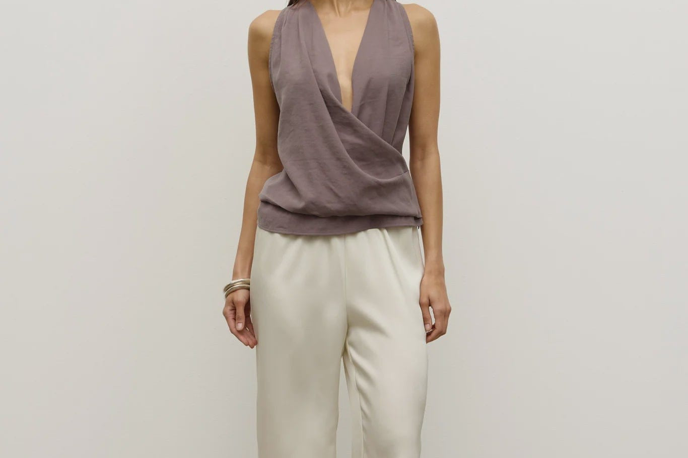 Bayse Brand Tops M Emmeline Top - Gunmetal