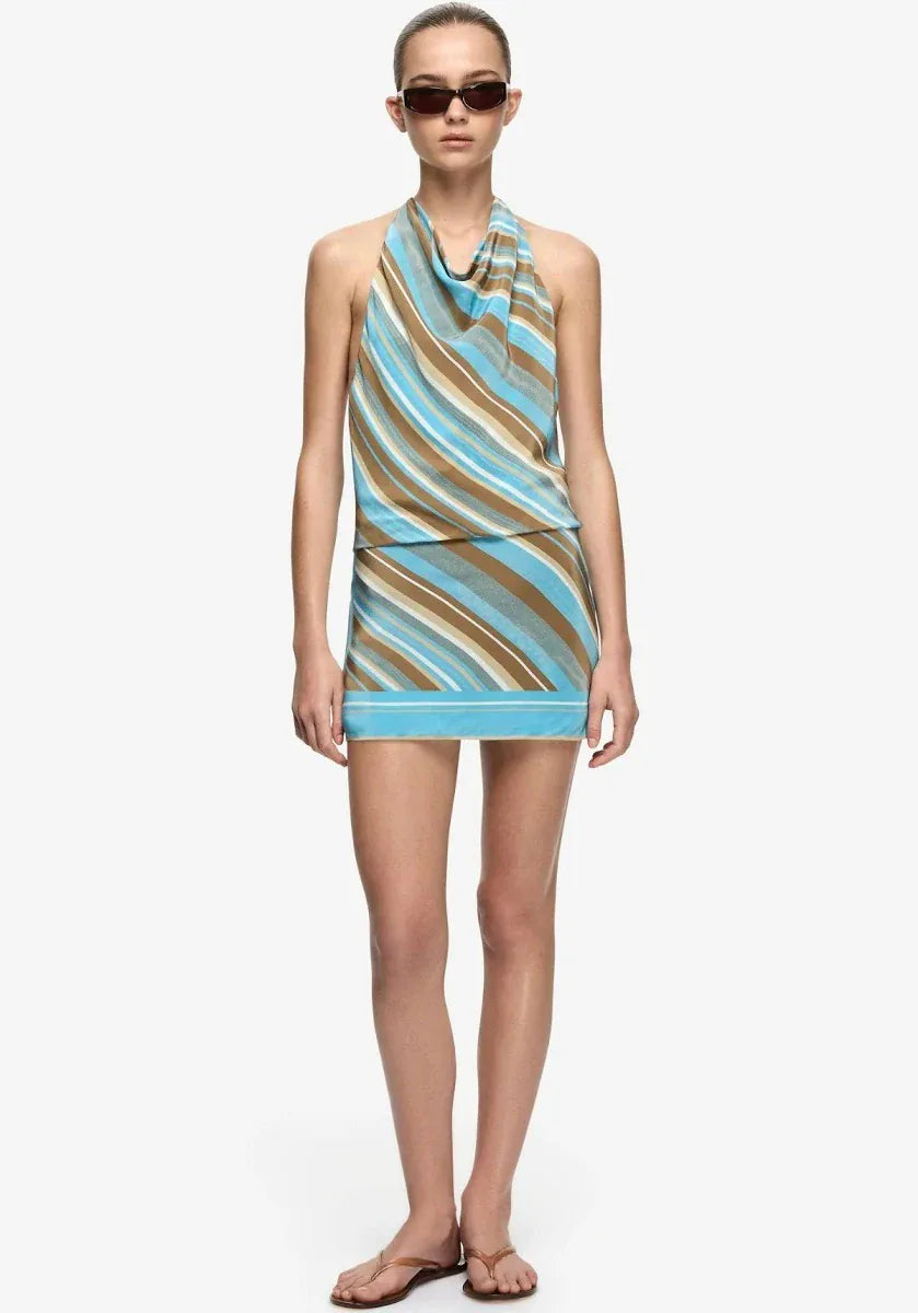 Bec + Bridge Dresses Elaris Mini Dress - Sandalwood Stripe