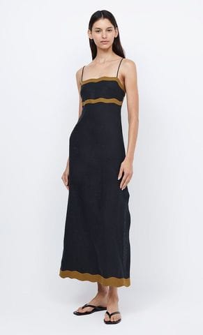 Bec + Bridge Dresses - Formal Bec + Bridge | Tallulah Maxi Dress - Black/Olive