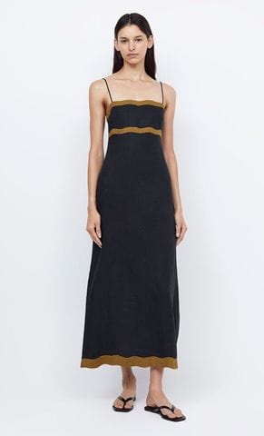 Bec + Bridge Dresses - Formal Bec + Bridge | Tallulah Maxi Dress - Black/Olive