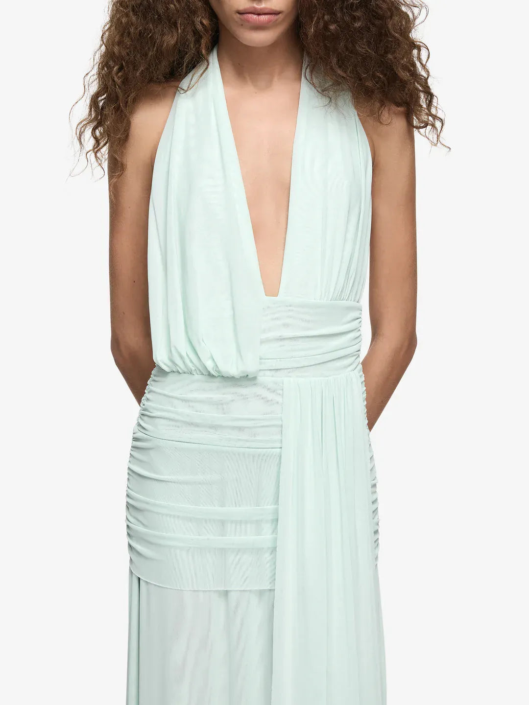 Bec + Bridge Dresses - Formal Wren Drape Maxi Dress - Spearmint