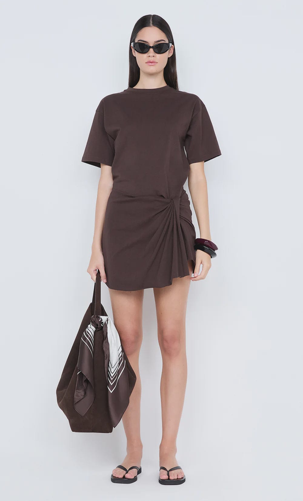 Bec + Bridge Dresses Simi Mini Dress - Dark Chocolate