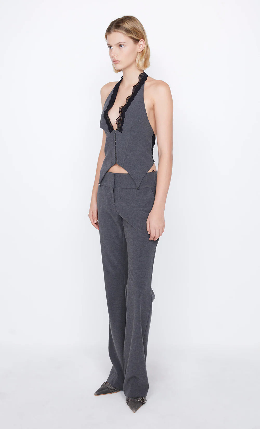 Bec + Bridge | Naida Halter Top - Charcoal