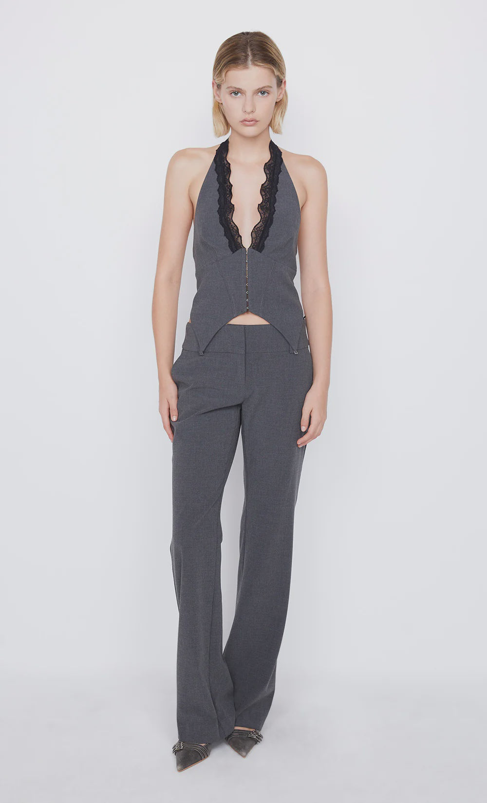 Bec + Bridge | Naida Halter Top - Charcoal