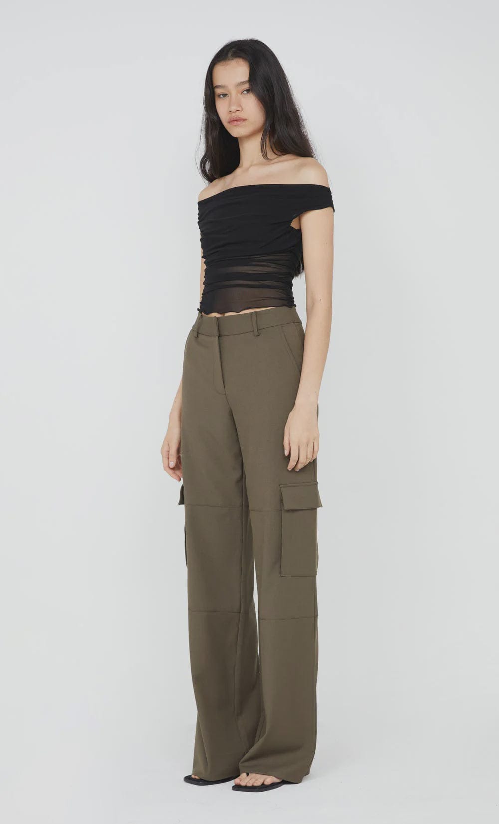 Bec + Bridge Pants - Tailored Bec + Bridge | Teri Pocket Pant - Olive