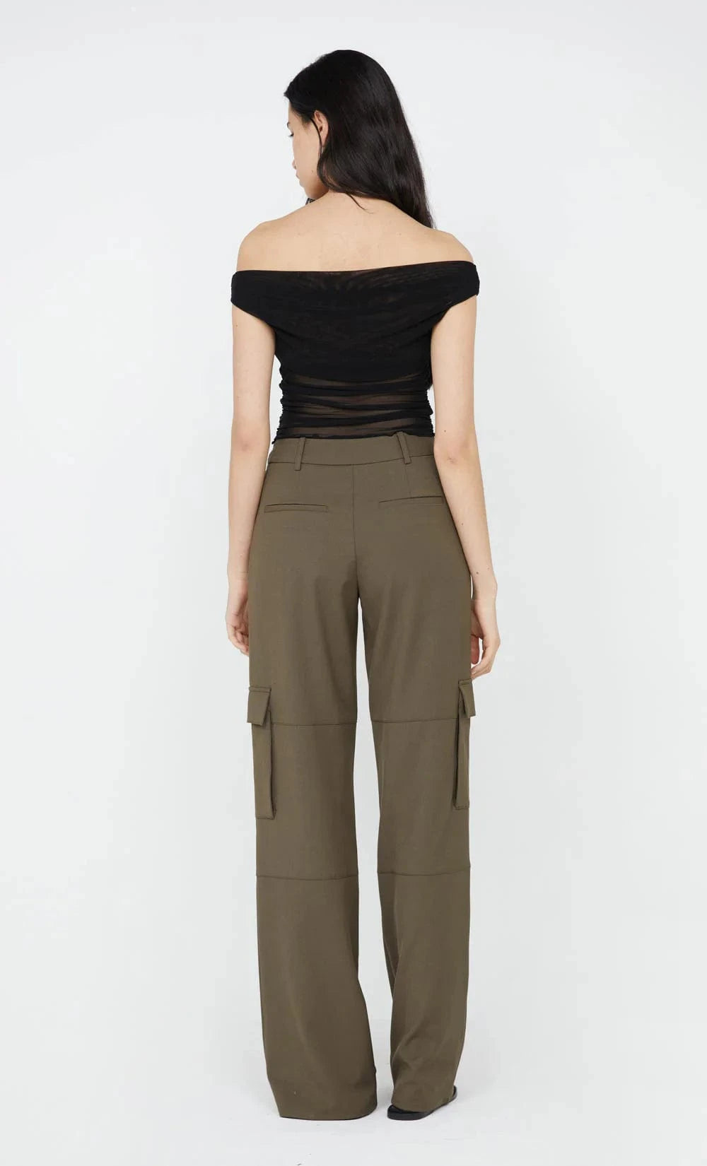 Bec + Bridge Pants - Tailored Bec + Bridge | Teri Pocket Pant - Olive