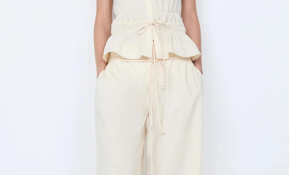 Bec + Bridge Tops Astrid Halter Top - Ivory