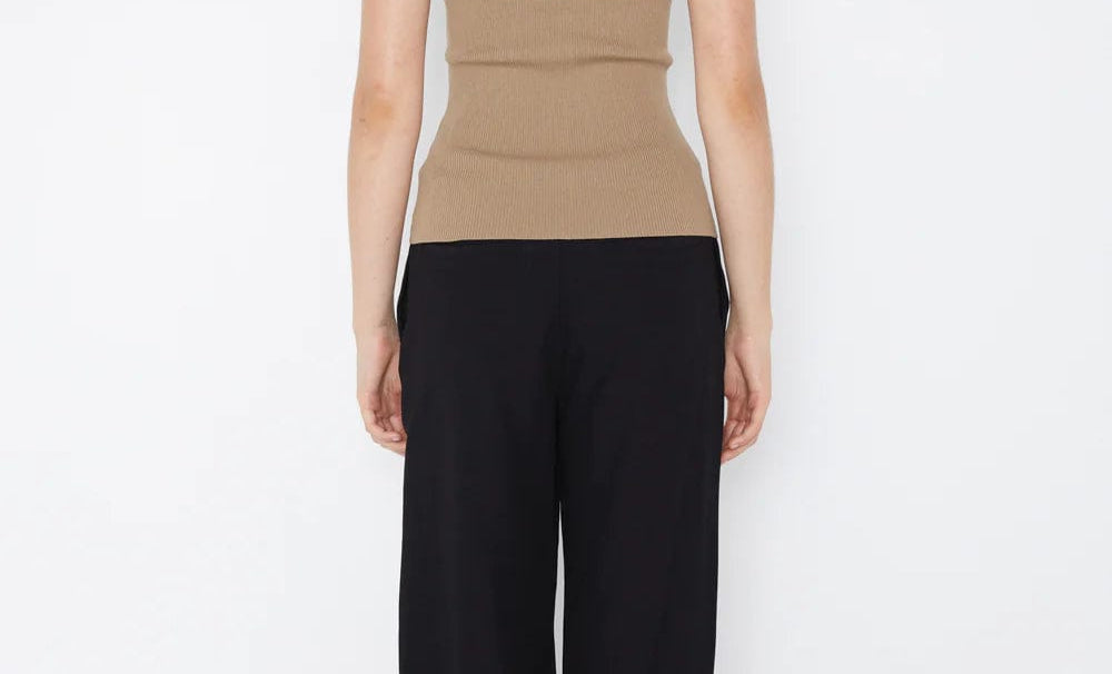 Bec + Bridge Tops - Casual Bec + Bridge | Amalfi Halter Knit Top - Tobacco