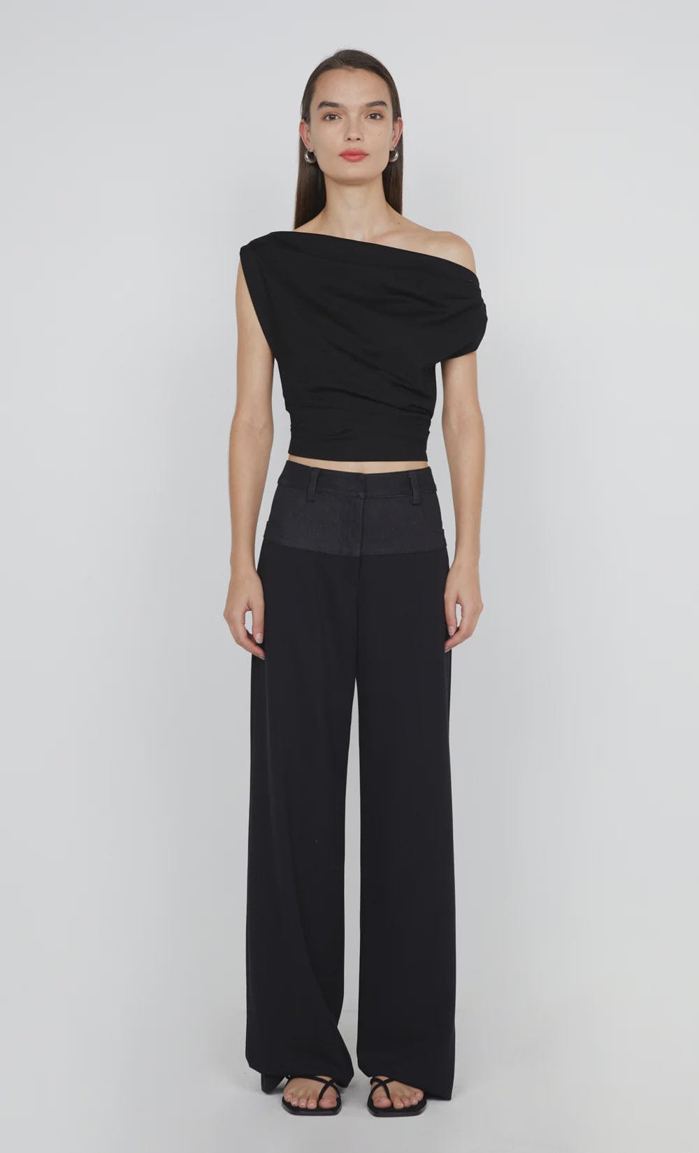 Bec + Bridge Tops - Formal Bec + Bridge | Soraya Boat Neck Top - Black