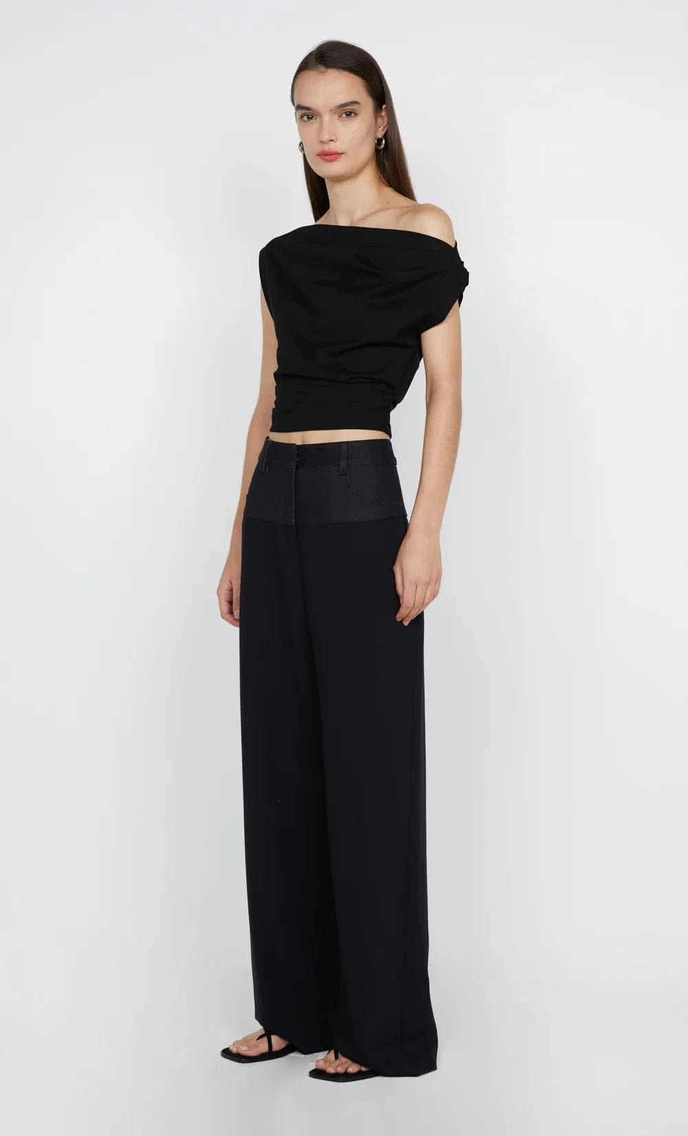 Bec + Bridge Tops - Formal Bec + Bridge | Soraya Boat Neck Top - Black