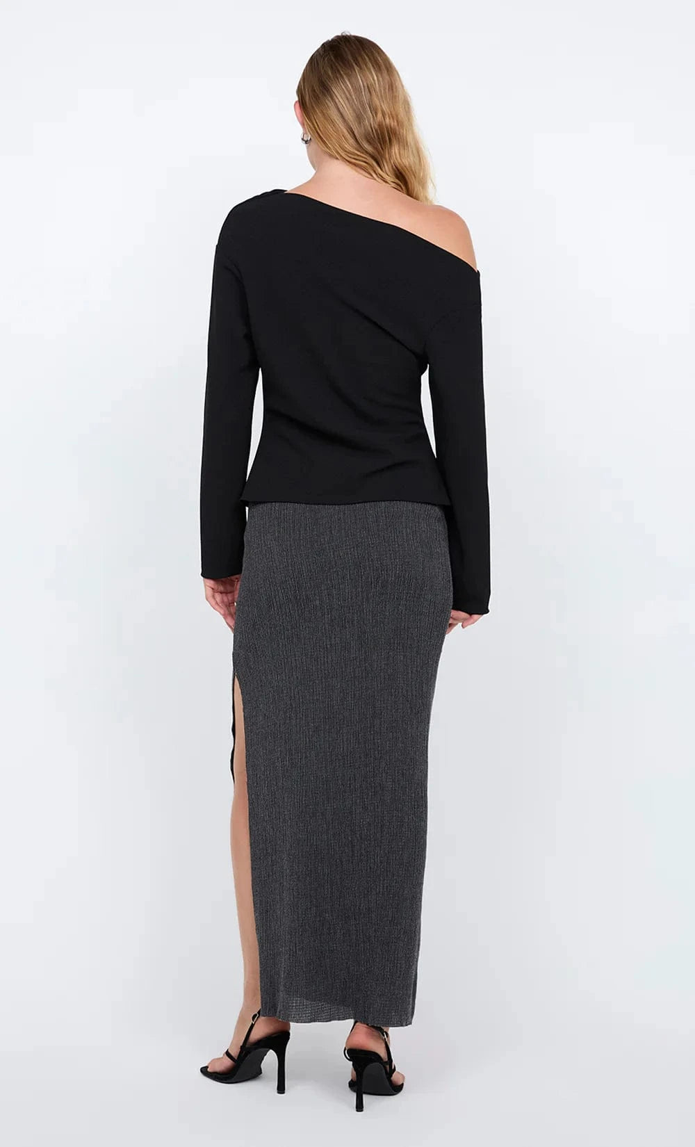 Bec + Bridge Tops - Long Sleeve Bec + Bridge | Ottie Asym Top - Black