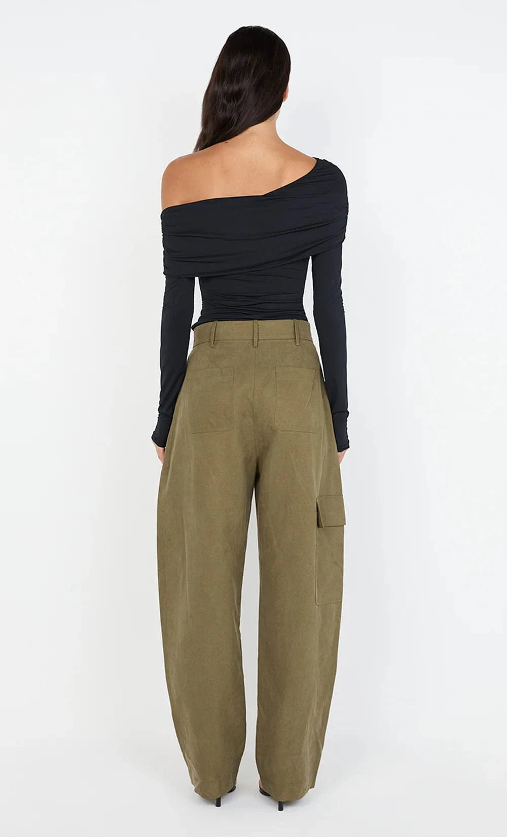 Bec + Bridge Tops - Long Sleeve Bec + Bridge | Tillie Drape Top - Black