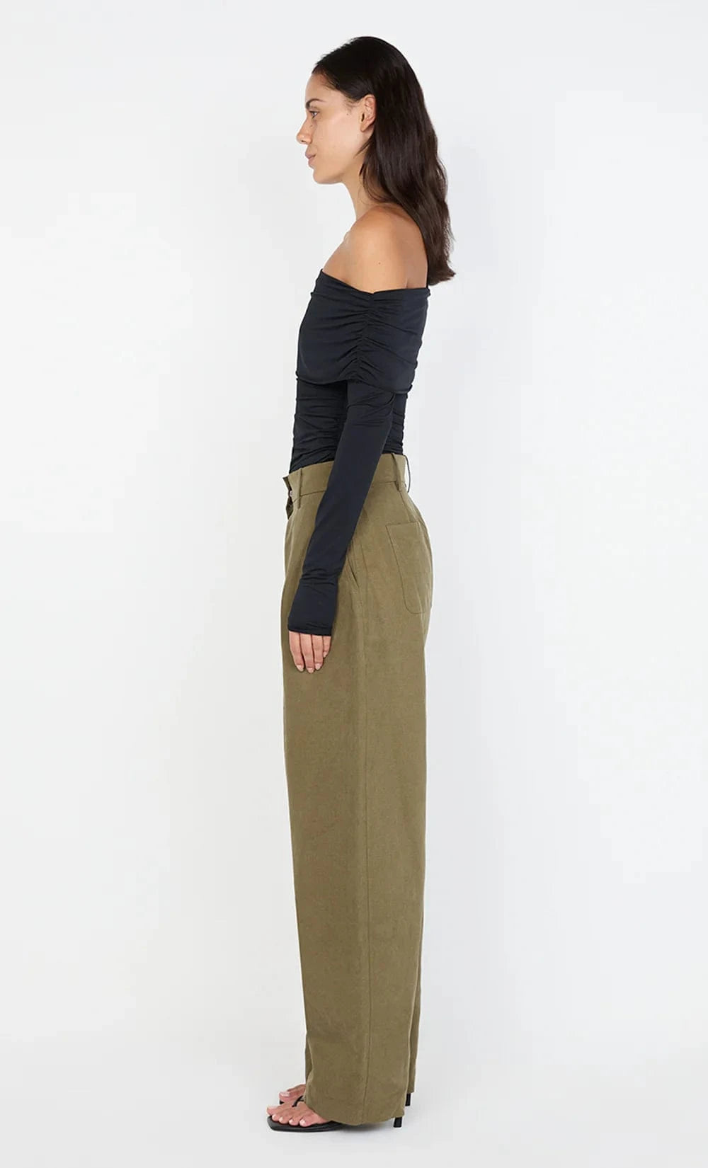 Bec + Bridge Tops - Long Sleeve Bec + Bridge | Tillie Drape Top - Black