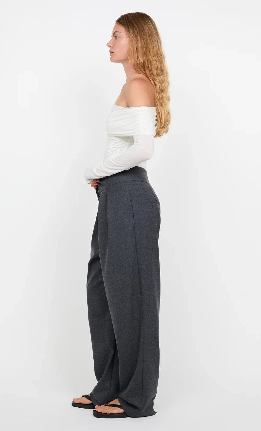 Bec + Bridge Tops - Long Sleeve Bec + Bridge | Tillie Drape Top - White