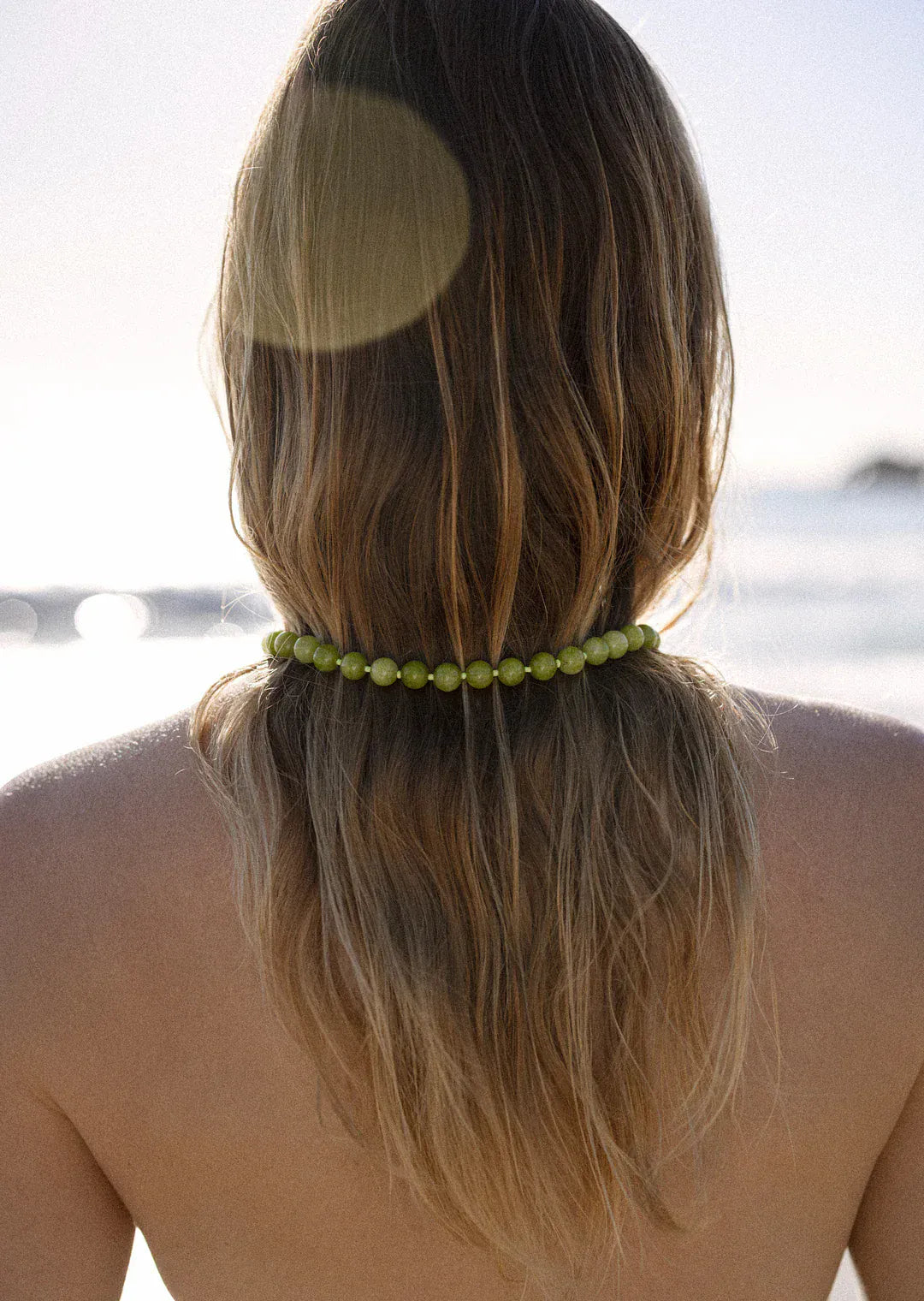 Beyond Stranger Studio Necklaces The Emma - Natural Green Agate Necklace