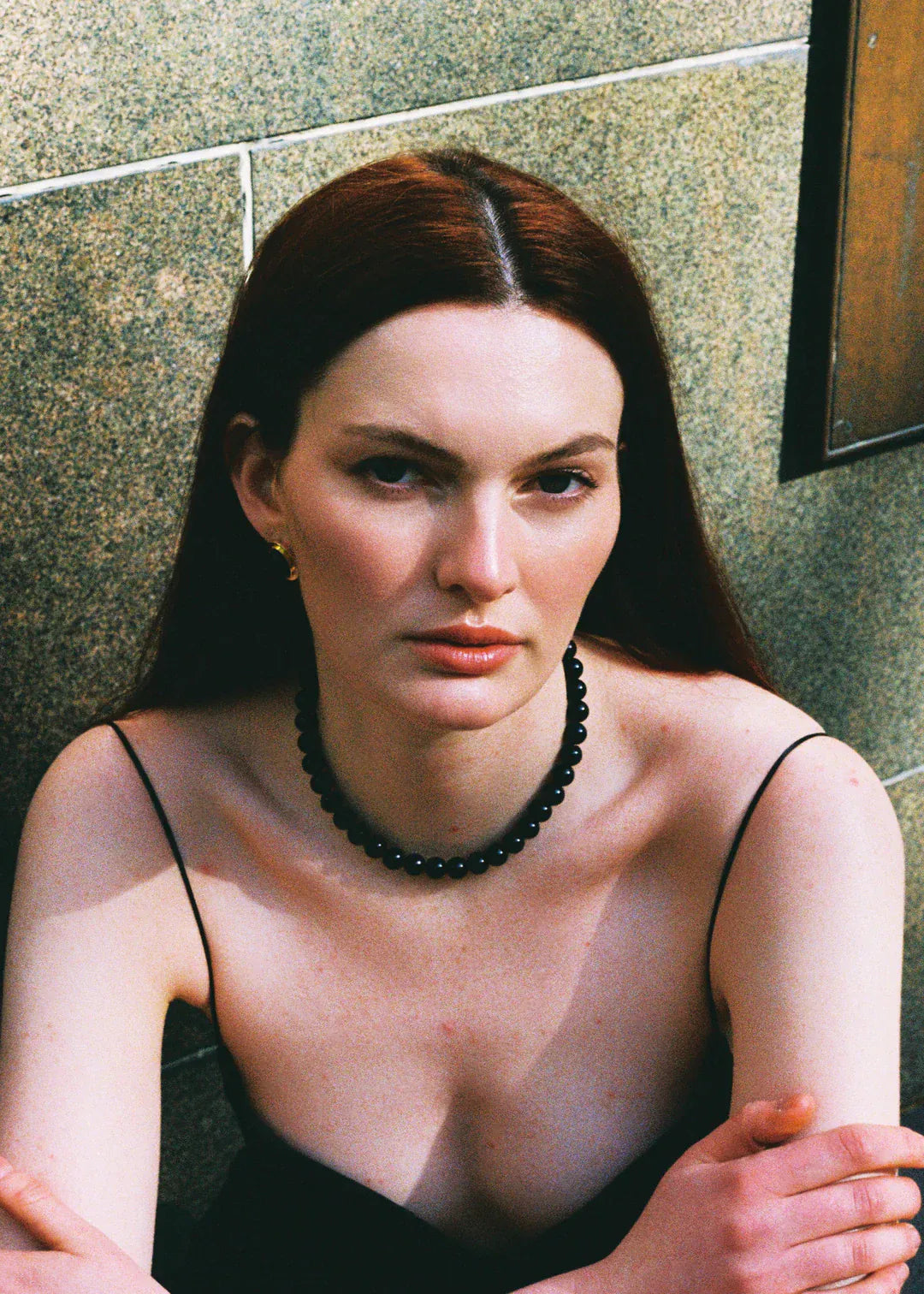 Beyond Stranger Studio Necklaces The Goldie - Black Agate Necklace