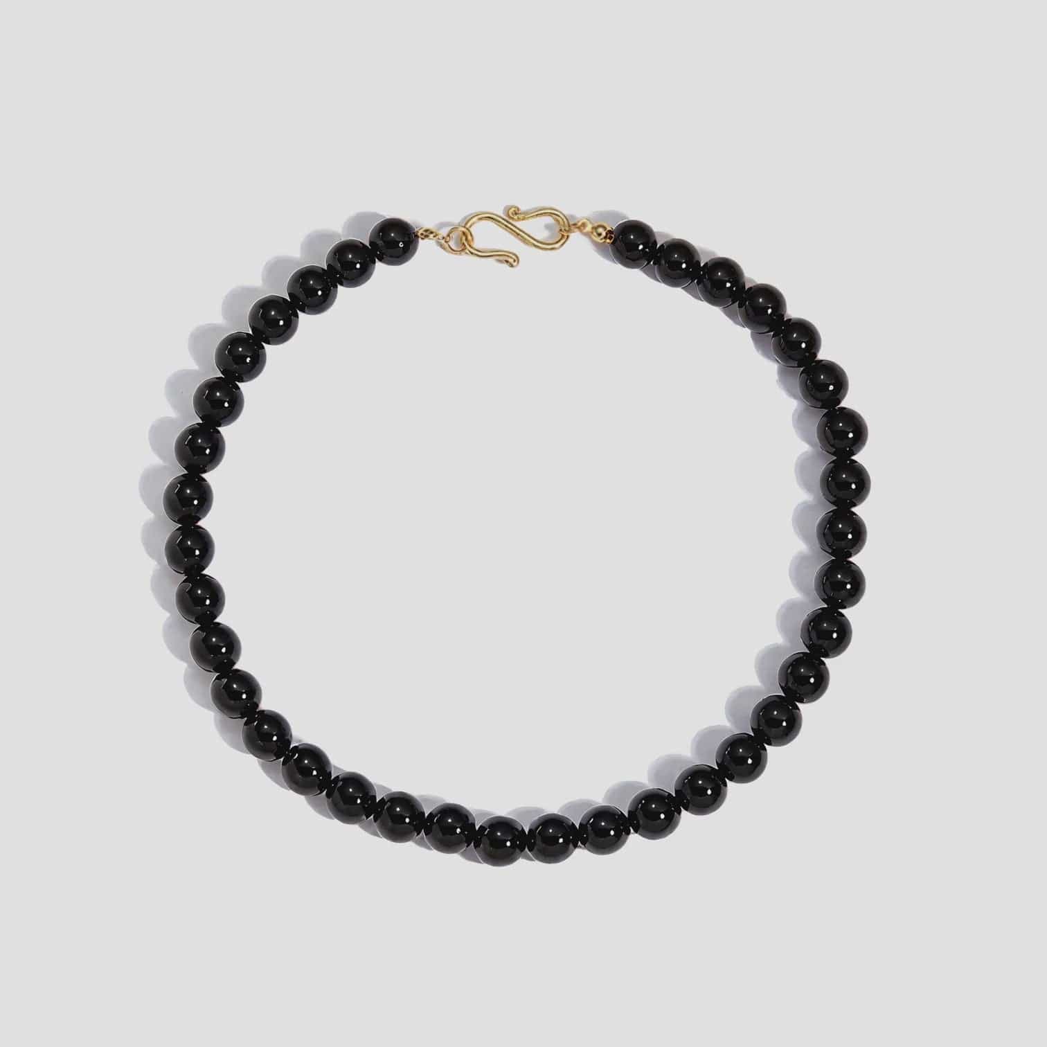 Beyond Stranger Studio Necklaces The Goldie - Black Agate Necklace