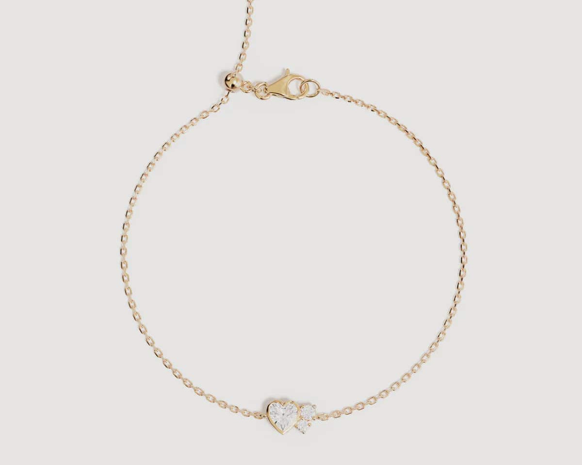 By Charlotte Bracelets Dream Lover Heart Bracelet - 18k Gold Vermeil