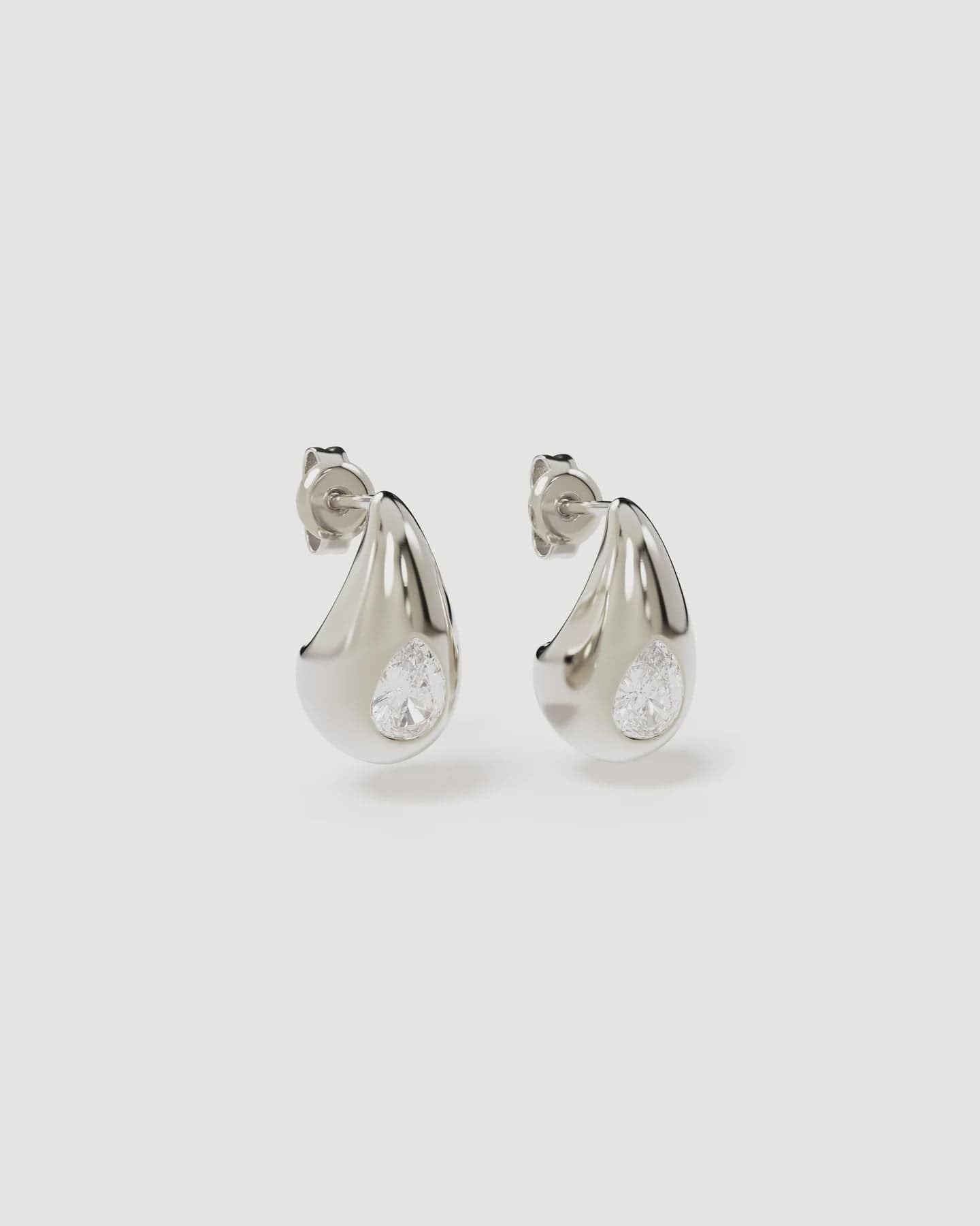 By Charlotte Earrings Dewdrop Small Earrings - Sterling Silver