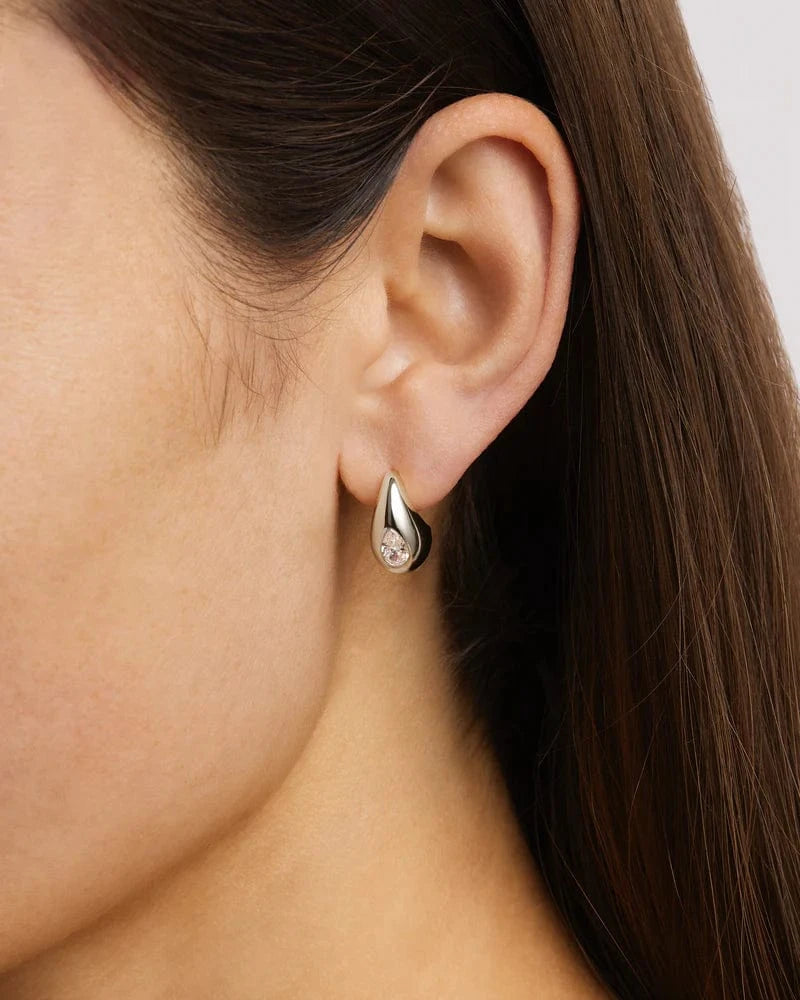 By Charlotte Earrings Dewdrop Small Earrings - Sterling Silver