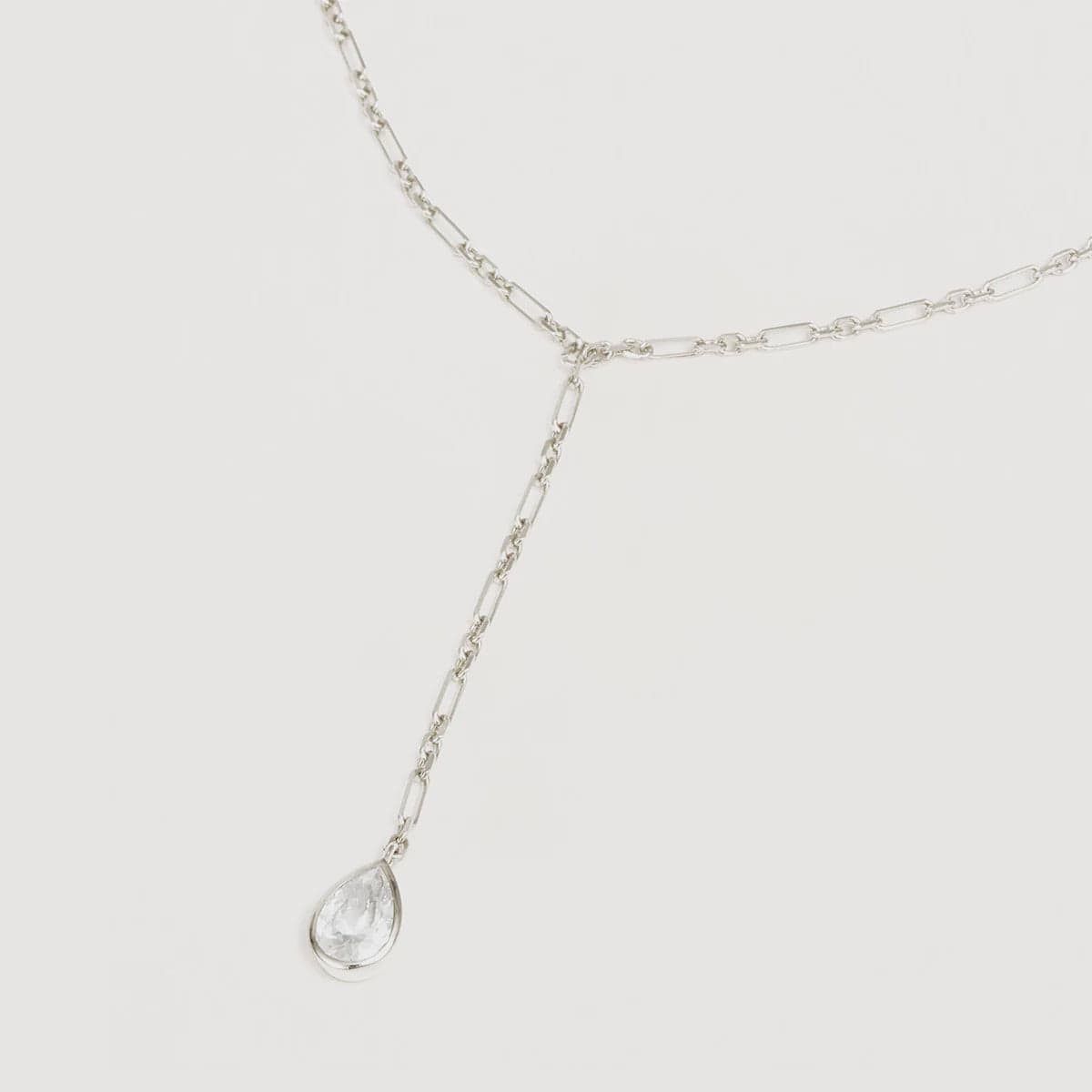 By Charlotte Jewellery By Charlotte | Adored Lariat Necklace - Silver