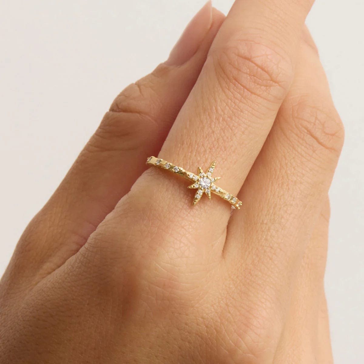 By Charlotte Jewellery By Charlotte | Dancing In Starlight Ring - Gold