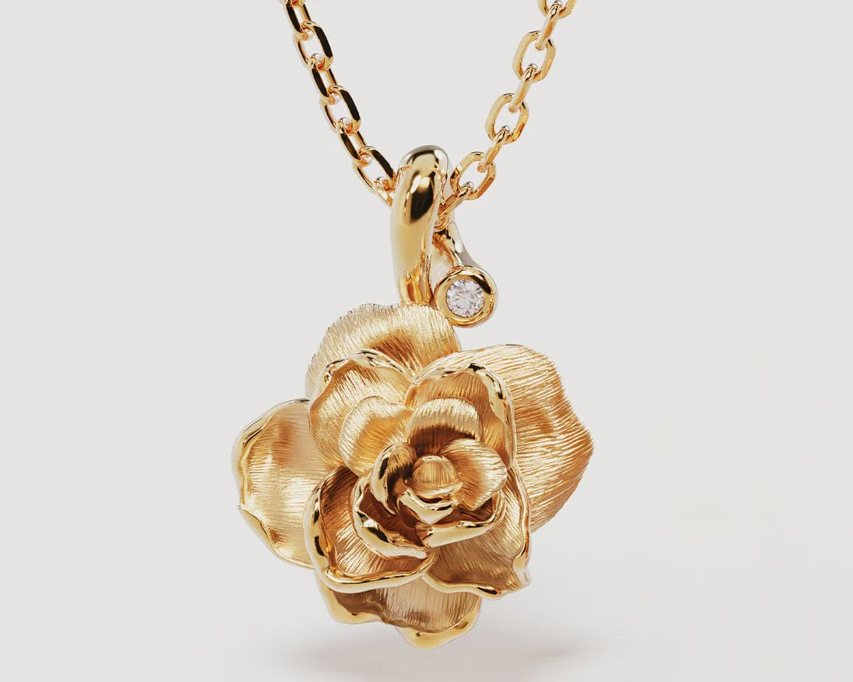 By Charlotte Necklaces Birth Flower Neckace - Rose/June
