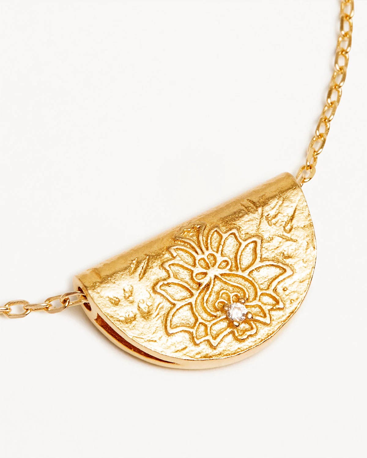 By Charlotte Necklaces By Charlotte | Blessed Lotus Necklace - 18k Gold Vermeil